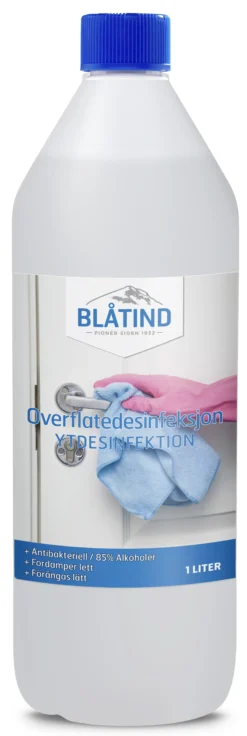 Overflatedesinfeksjon effektiv antibakteriell 1l-Blåtind Sale