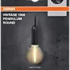 Pendellampe Pendulum E27 Rund Sort-Osram New