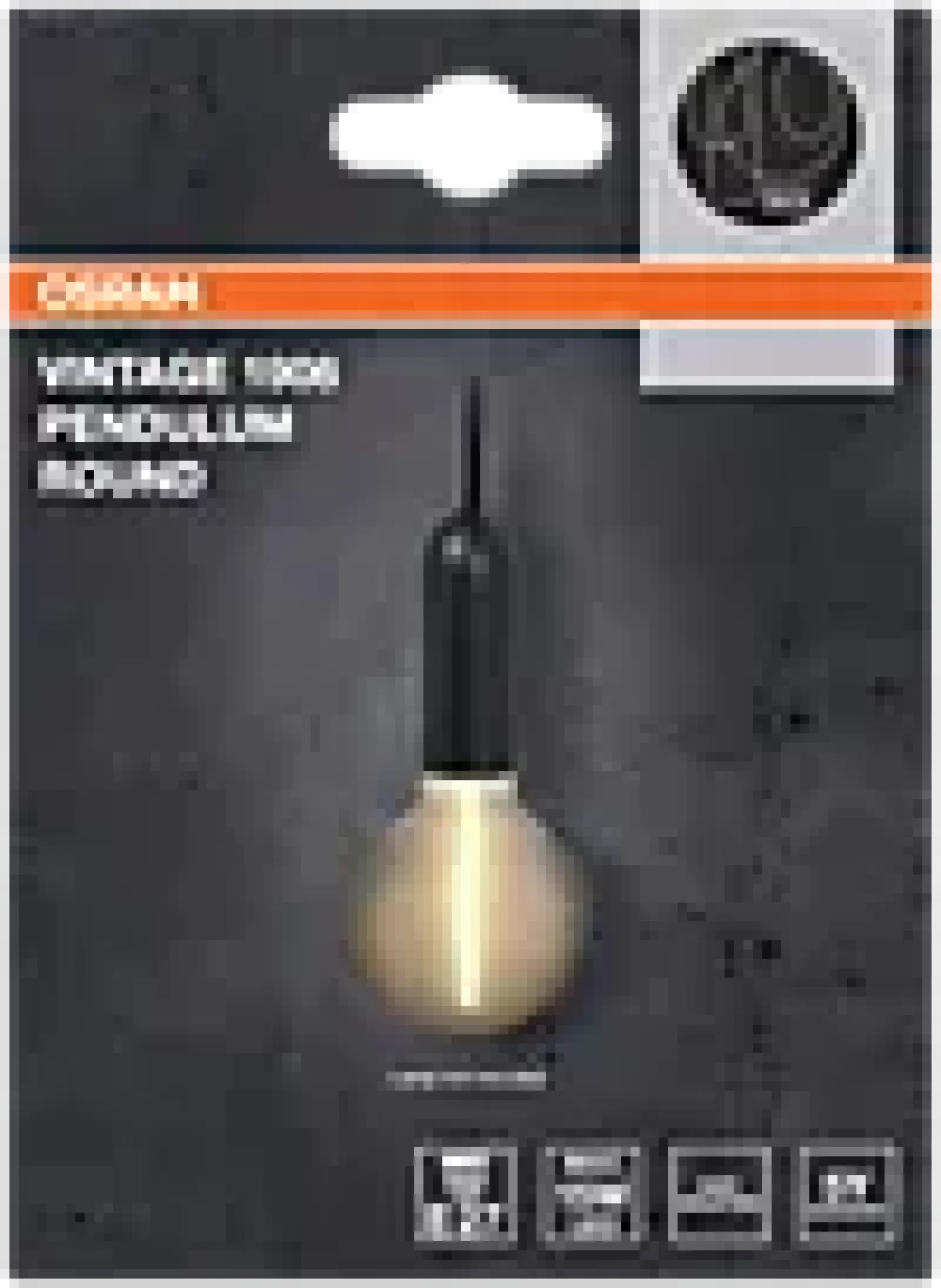 Pendellampe Pendulum E27 Rund Sort-Osram New
