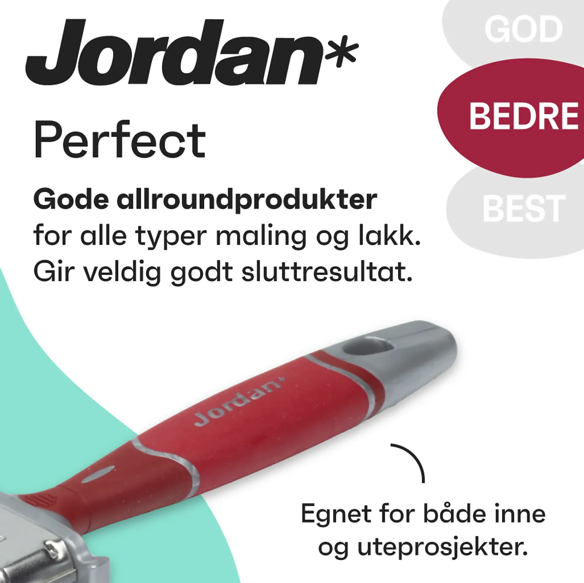 Pensel Perfect flat inne 100mm-Jordan New