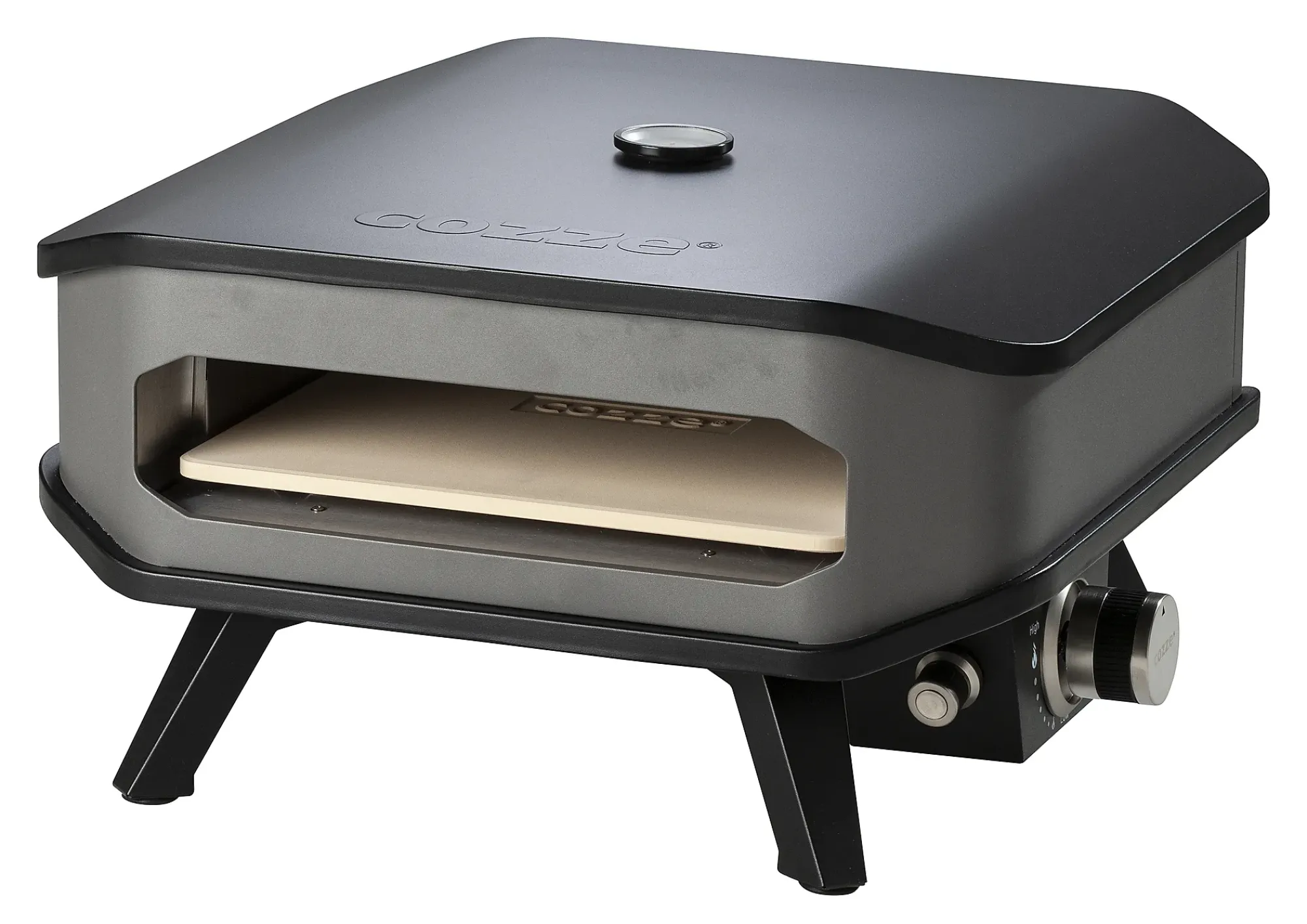 Pizzaovn 13" gass med termometer"-Cozze Hot