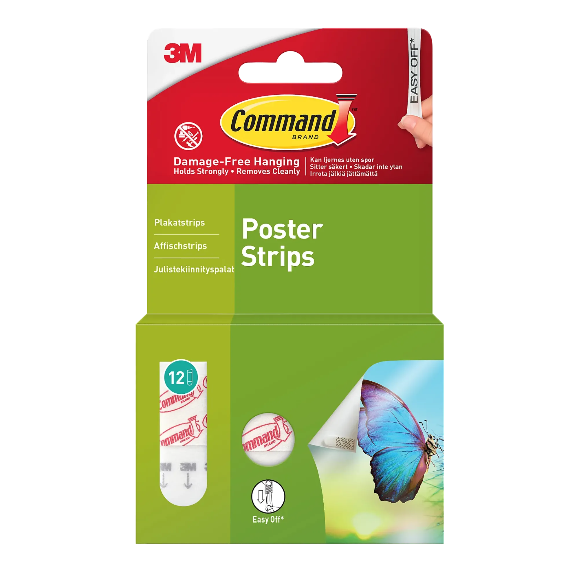 Plakatstrips 12 strips-Command Clearance