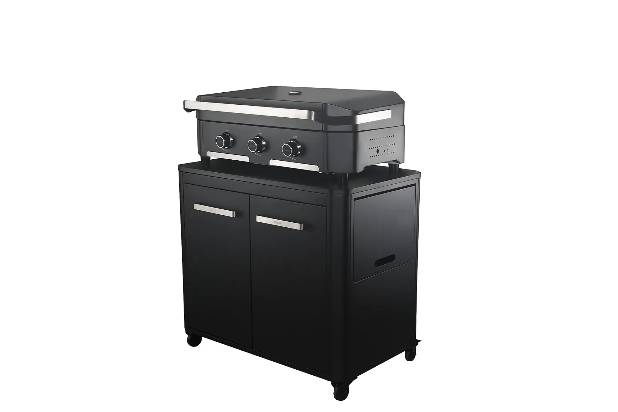 Plancha G-800 med lokk og tre gassbrennere-Cozze Hot