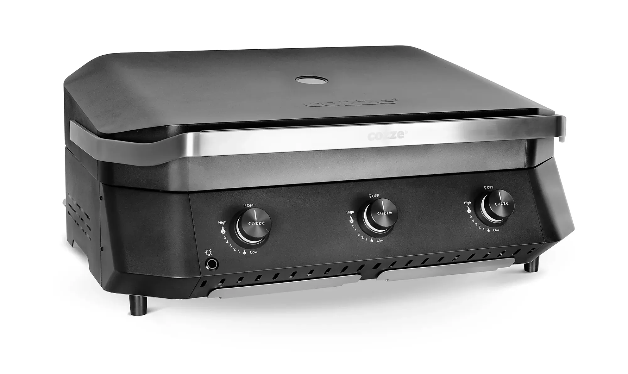 Plancha G-800 med lokk og tre gassbrennere-Cozze Hot
