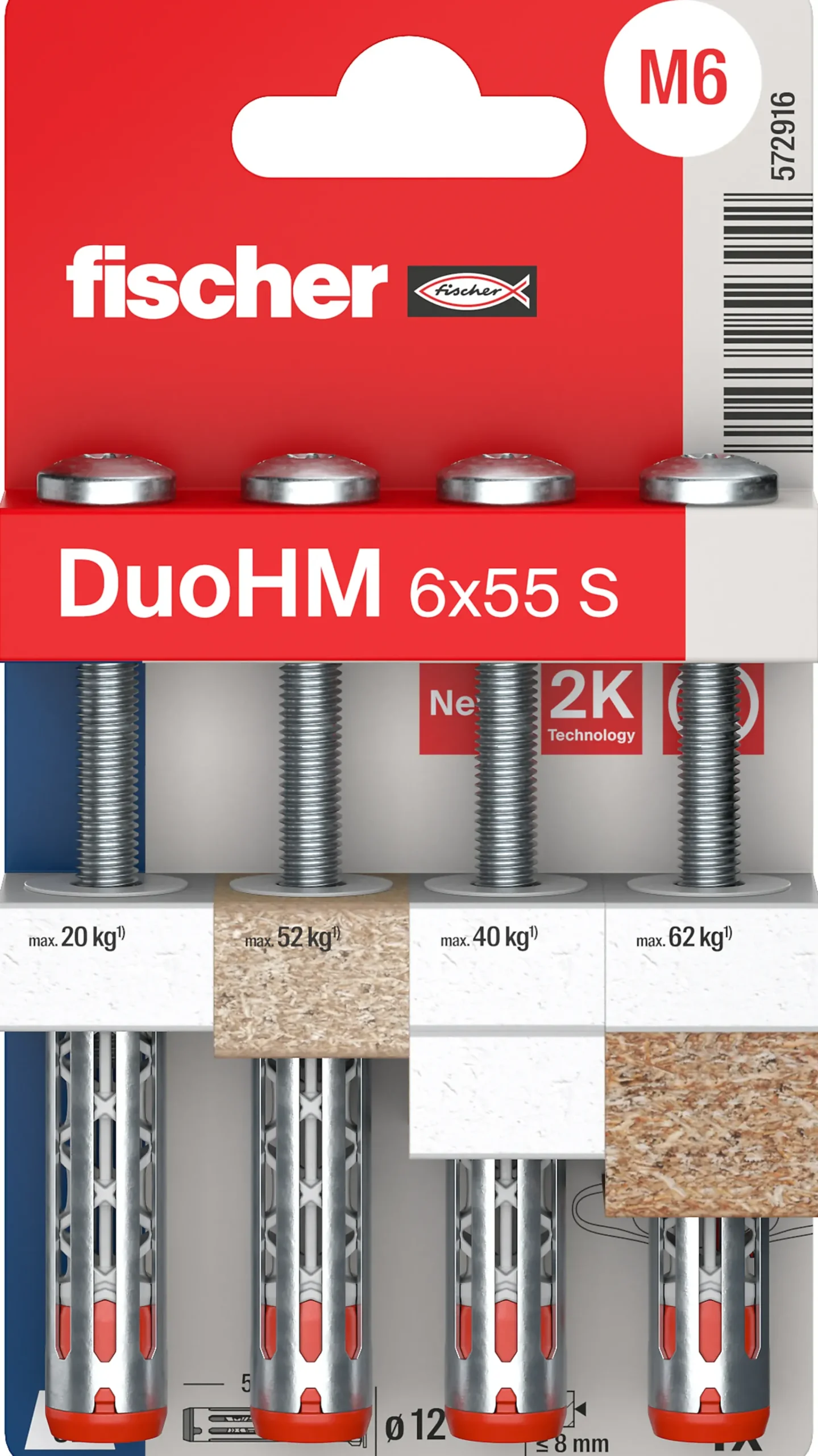 Plateanker DuoHm 6x55mm-Fischer Online