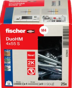 Plateanker DuoHm 4x55mm Eske 25 Stk-Fischer Best
