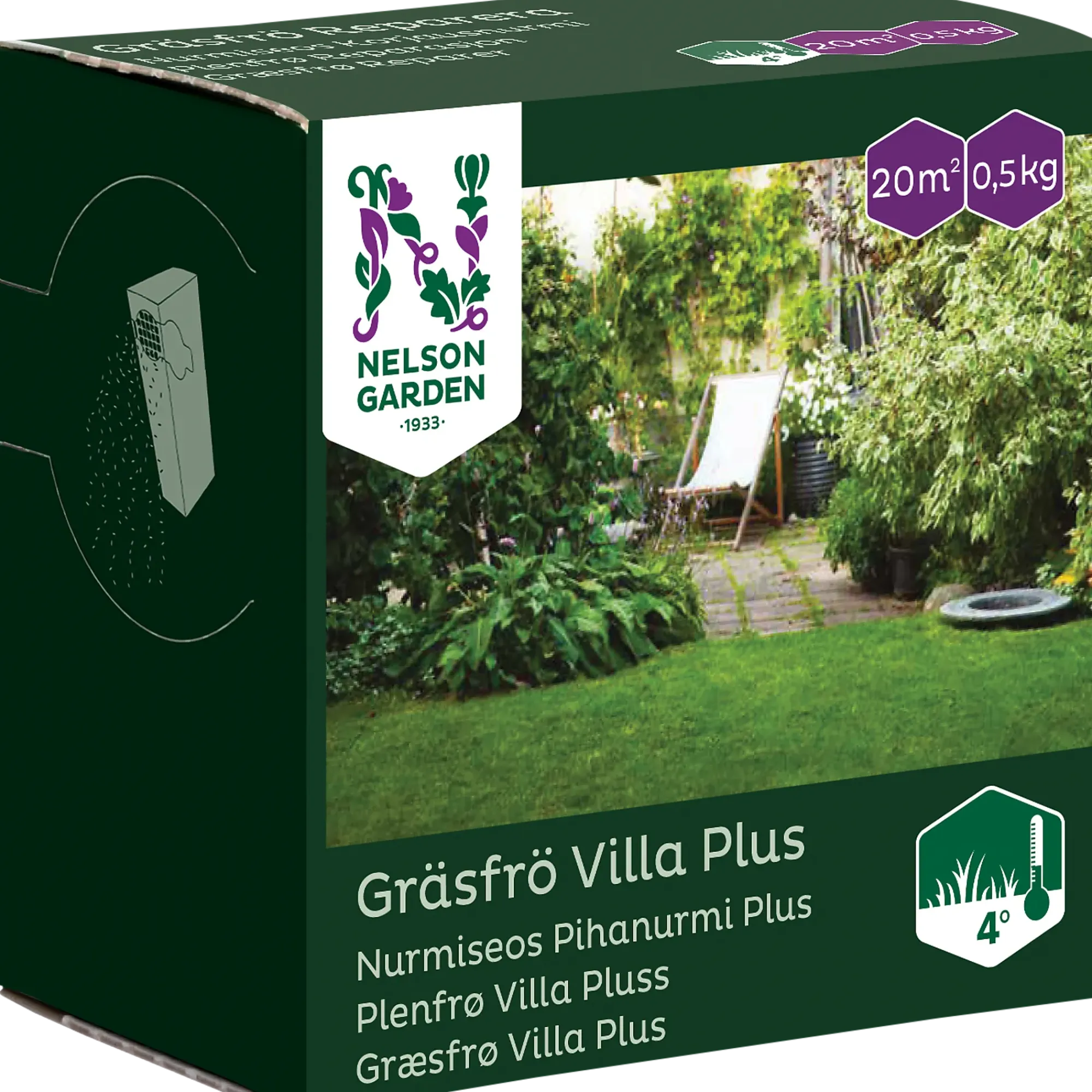 Plenfrø Villa Pluss 1/2kg-Nelson garden Online