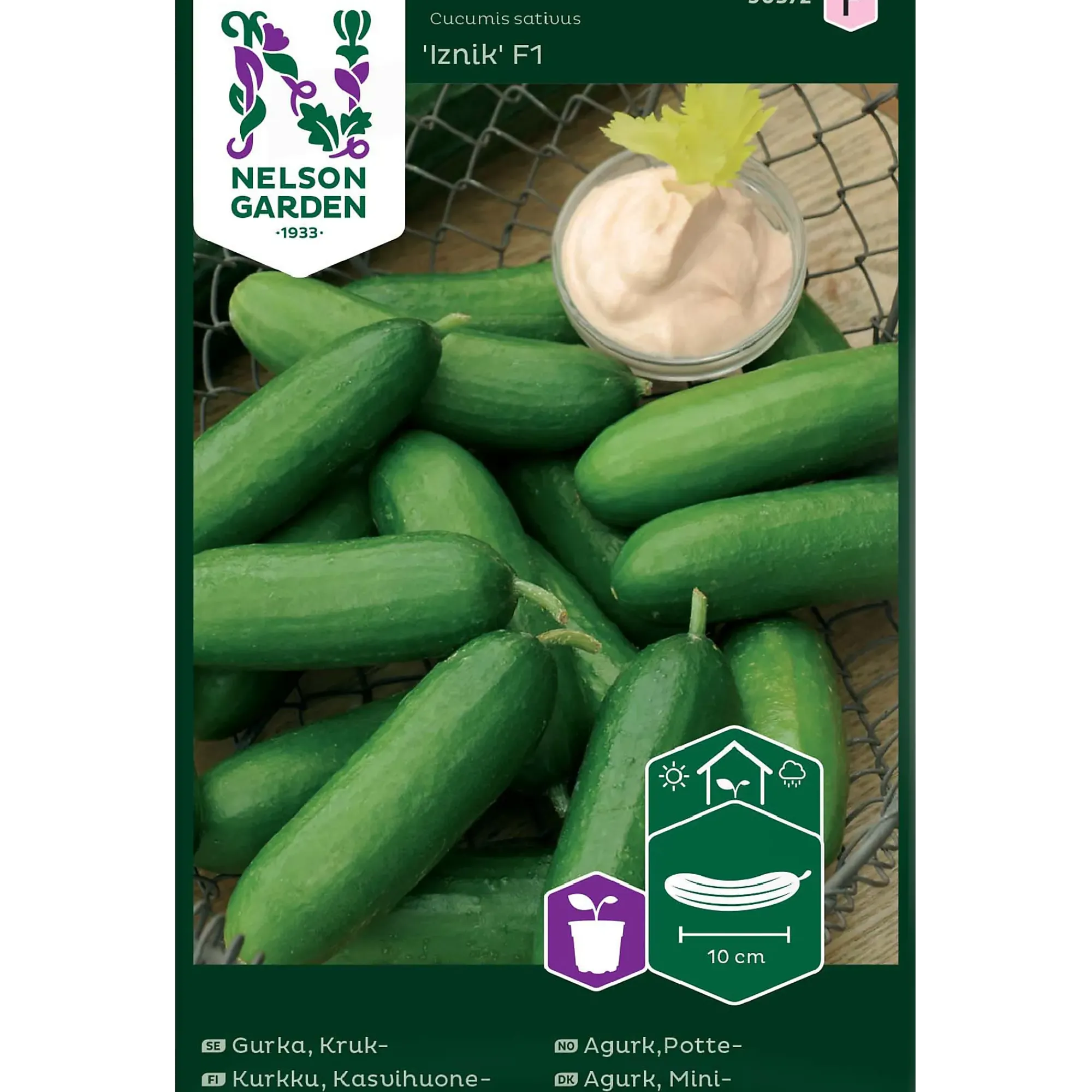 Porsjonsfrø agurkpotte- izn f1-Nelson garden Outlet