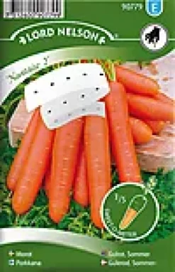 Porsjonsfrø gulrot sommer- nant frøbånb-Nelson garden Discount
