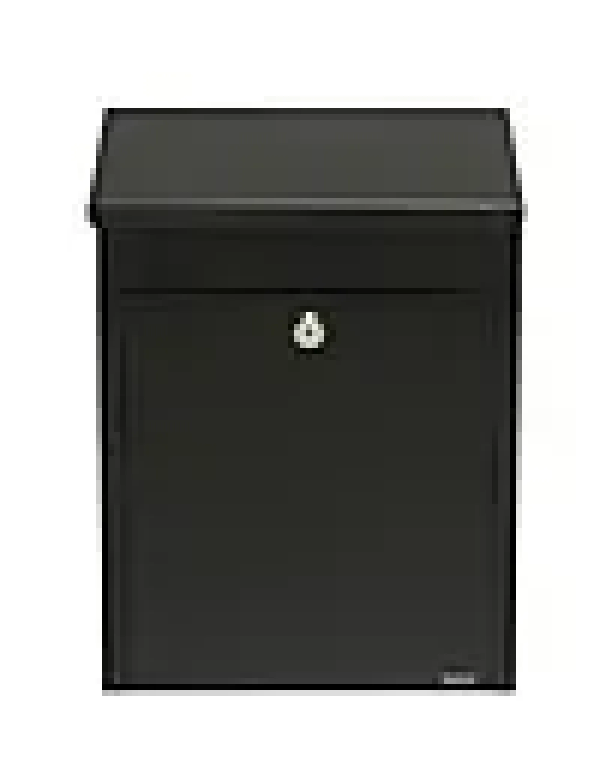 Postkasse 35 svart-Me Fa