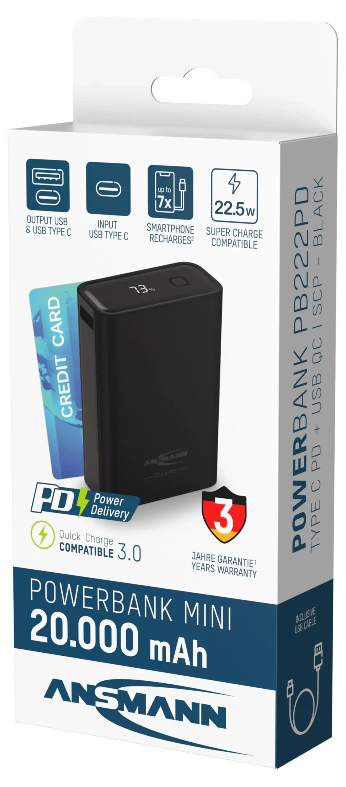 Powerbank 20000mah 22,5W-Ansmann Best