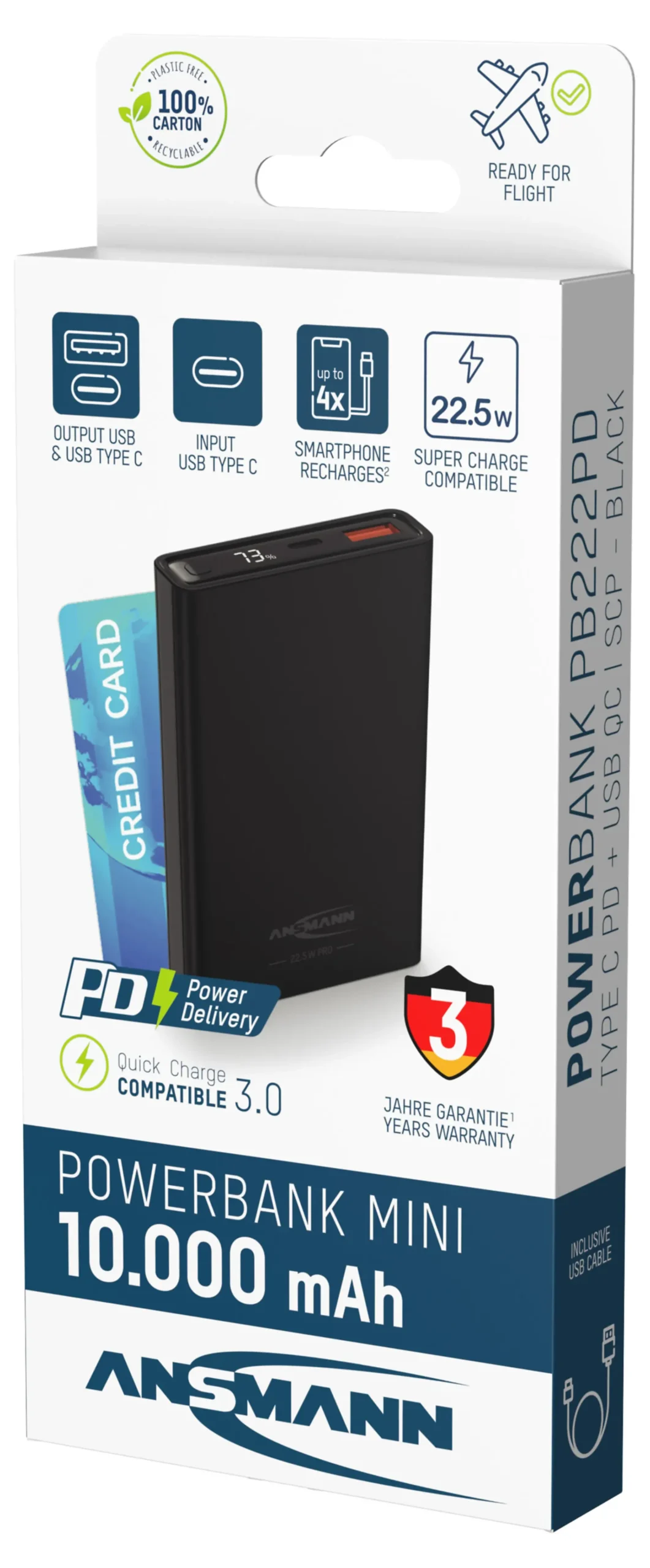 Powerbank 10000mah 22,5W-Ansmann Online