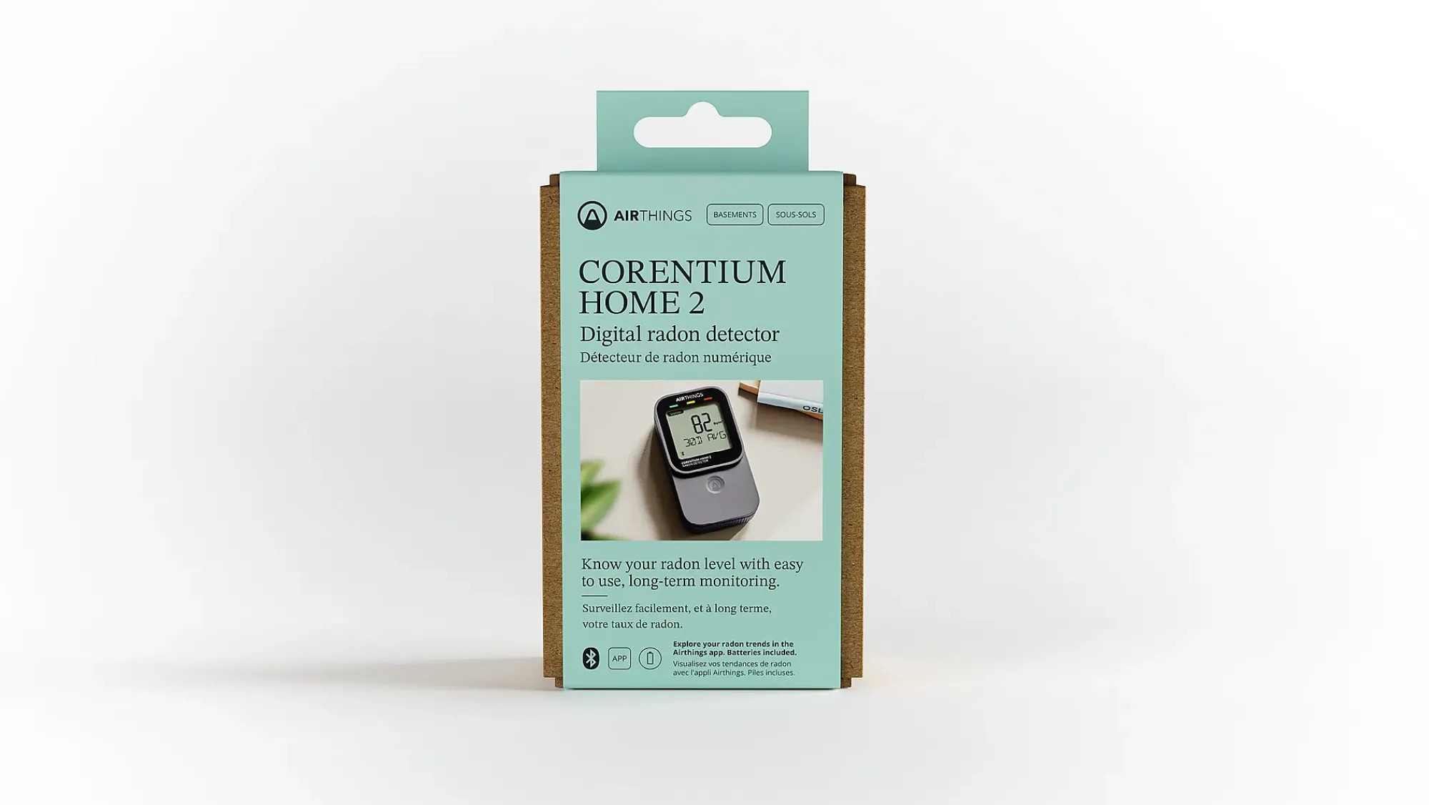 Radonmåler digital Corentium Home 2 Smart-Airthings Clearance