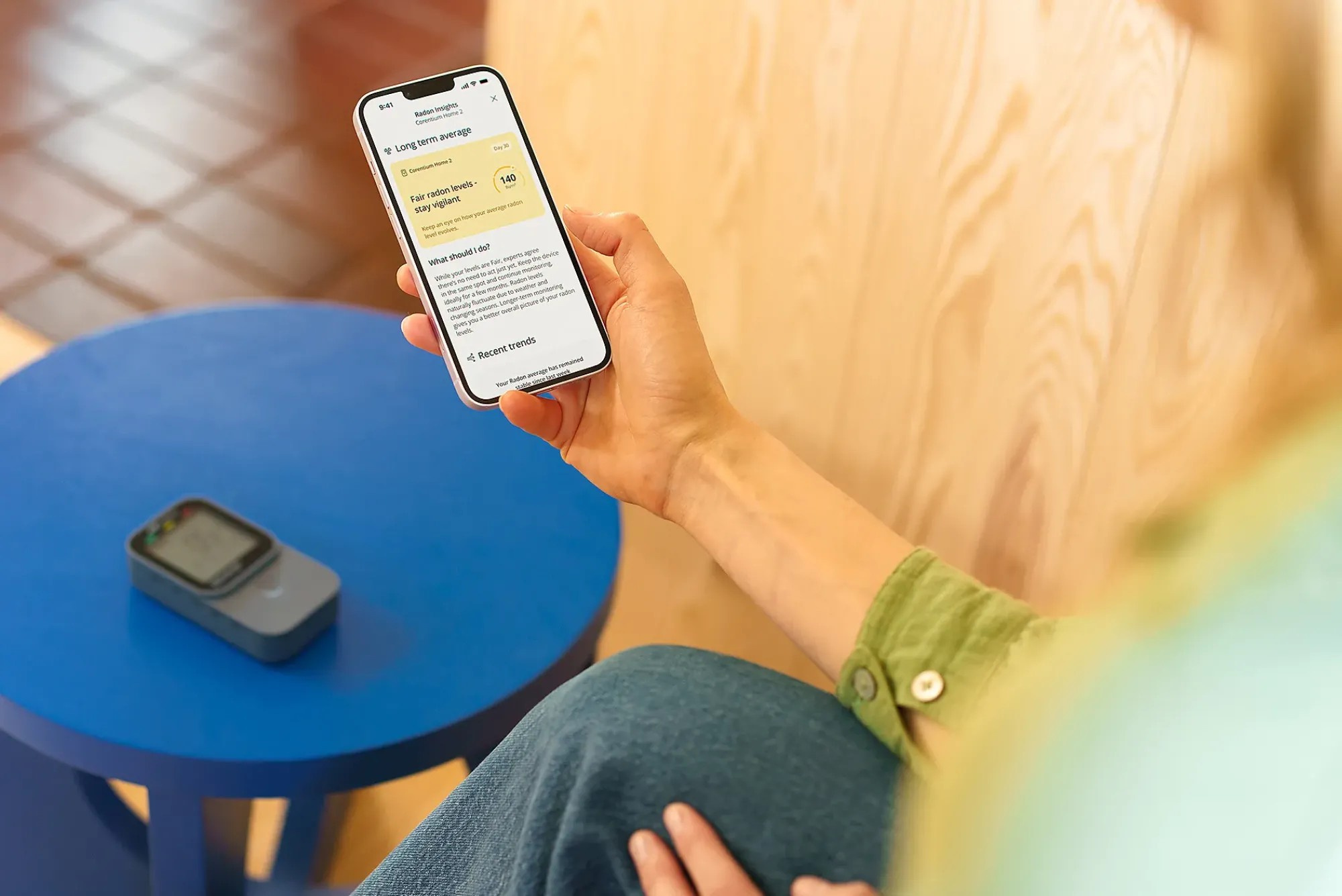 Radonmåler digital Corentium Home 2 Smart-Airthings Clearance