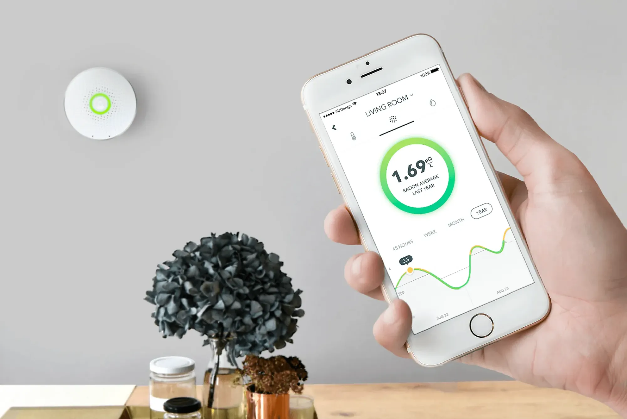 Radonmåler Smart Wave Radon-Airthings Best