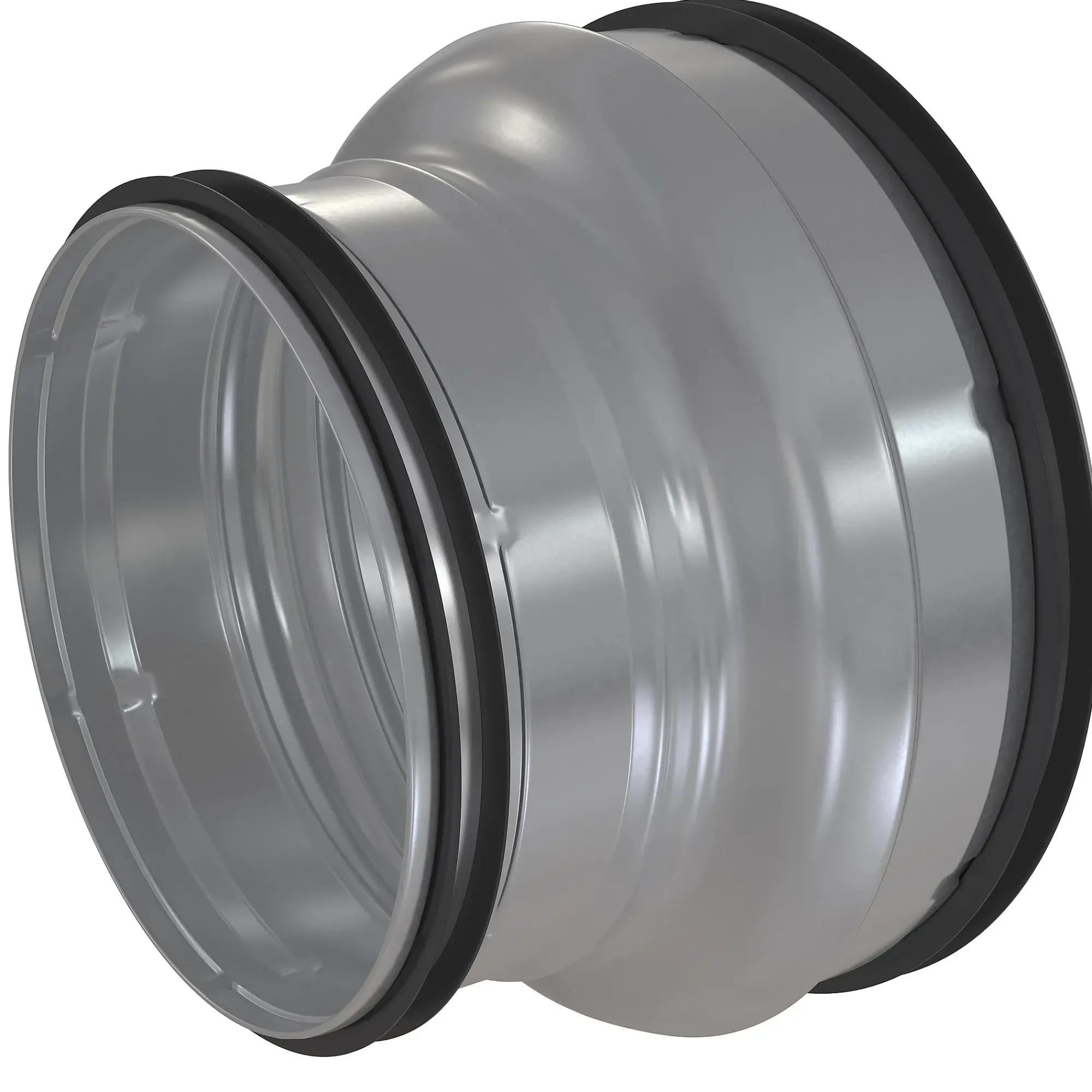 Reduksjon med pakning 125/100mm-Flexit
