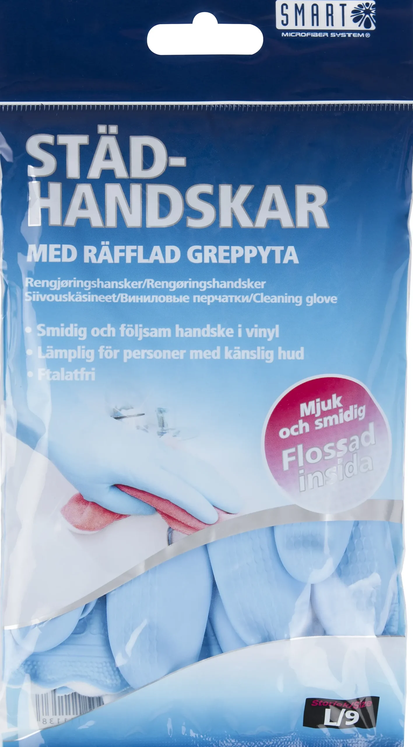 Rengjøringshanske 9/L-Smartmicrofiber Outlet