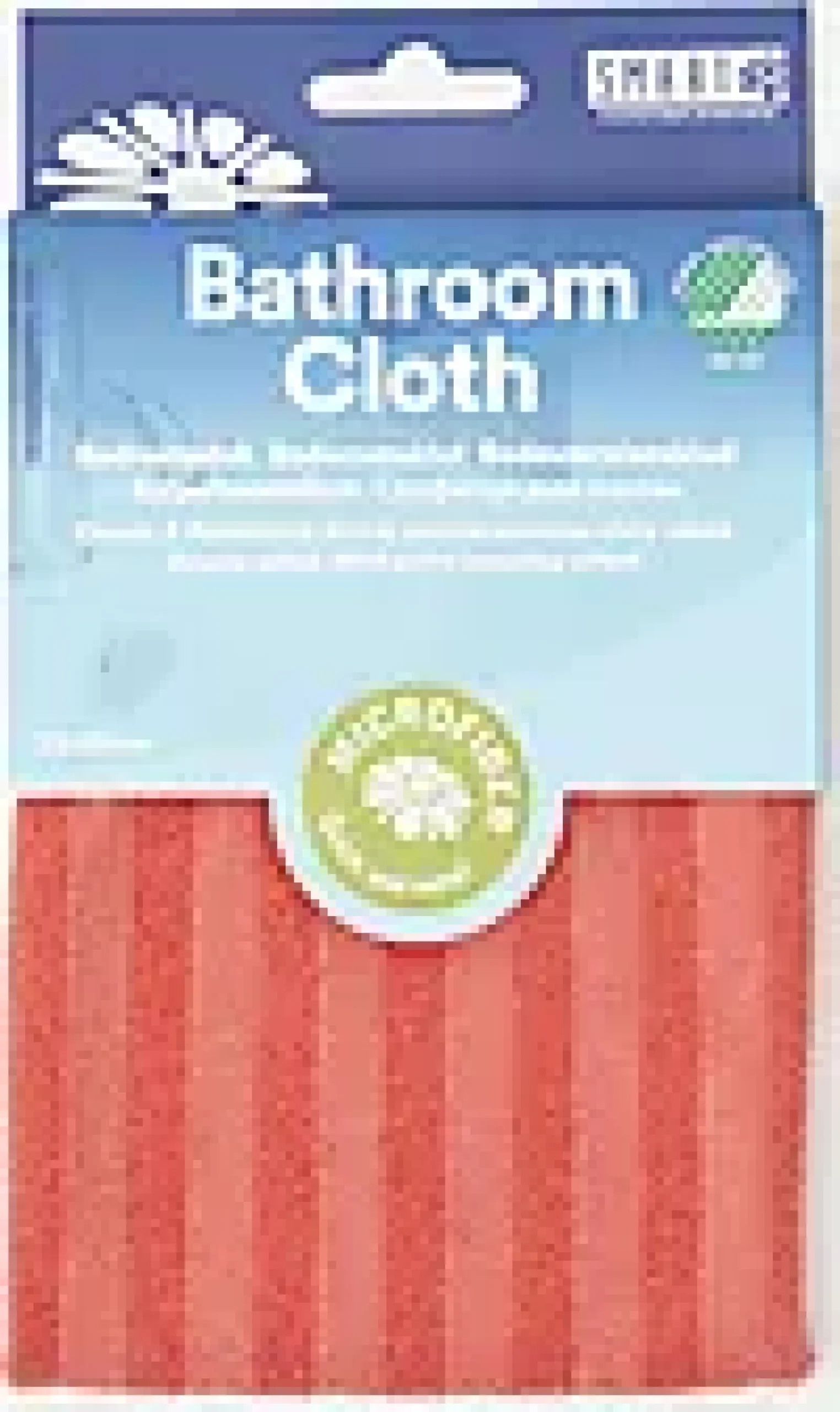 Rengjøringsklut med skrubb for bad 32x31cm-Smartmicrofiber Outlet