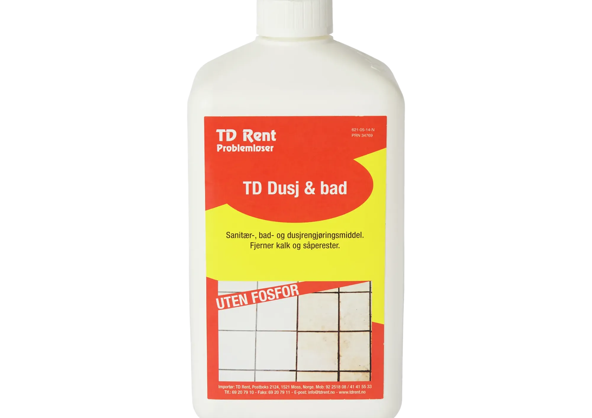 Rengjøringsmiddel dusj&bad 1l-Td rent Outlet