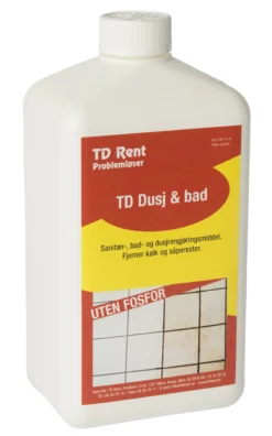 Rengjøringsmiddel dusj&bad 1l-Td rent Outlet