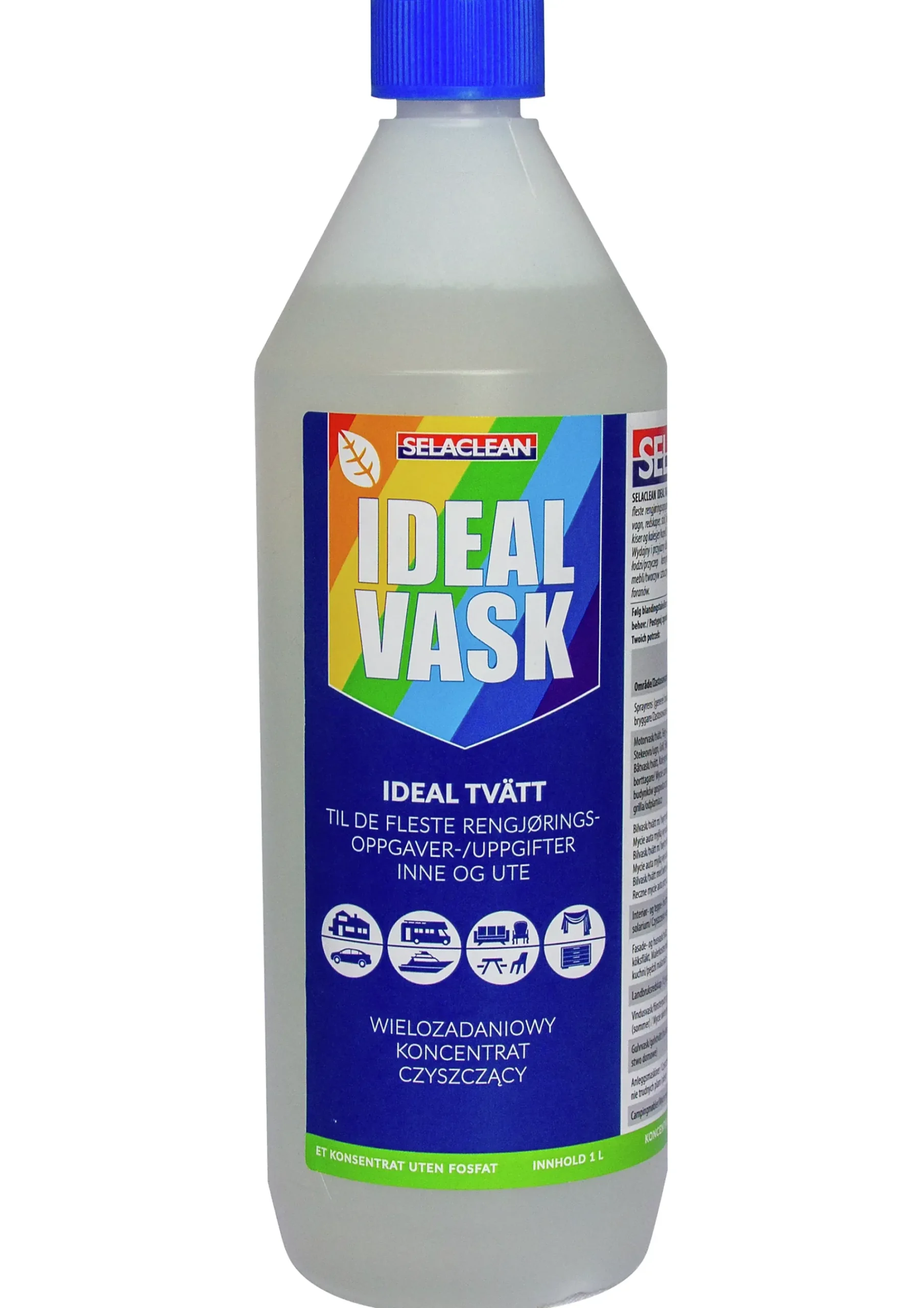 Rengjøringsmiddel konsentrat Ideal vask 1L-Selaclean Outlet