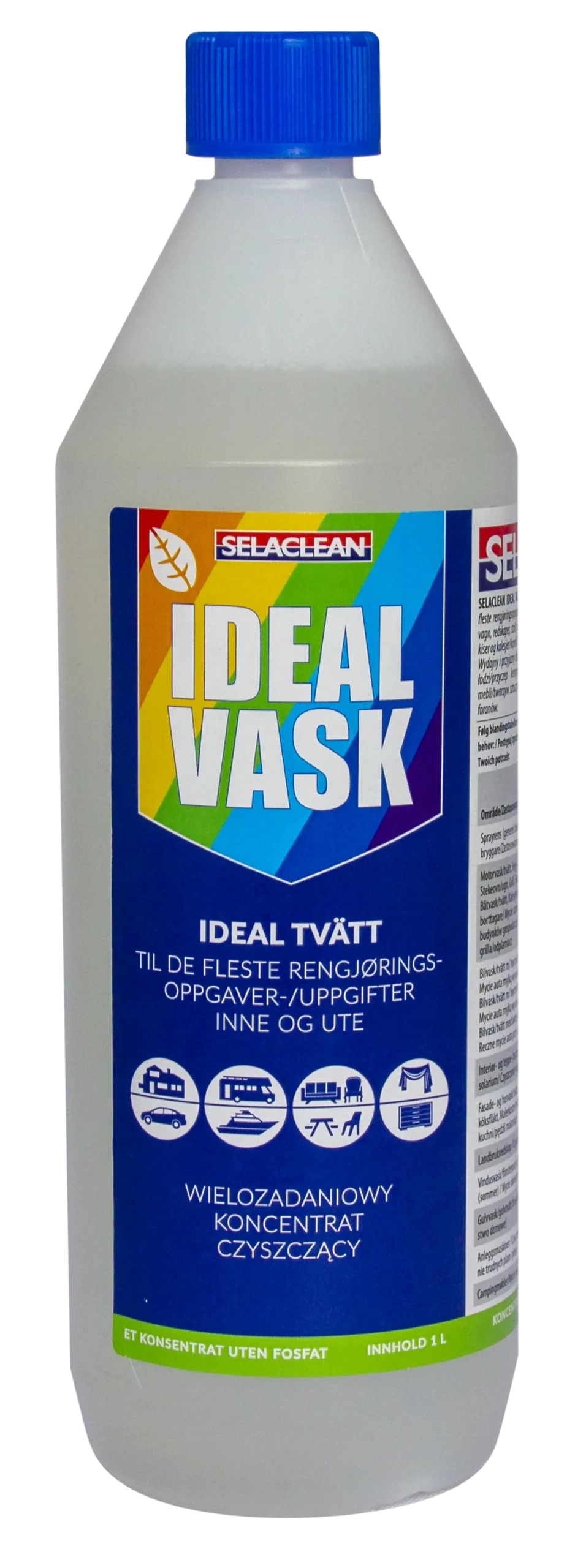 Rengjøringsmiddel konsentrat Ideal vask 1L-Selaclean Outlet