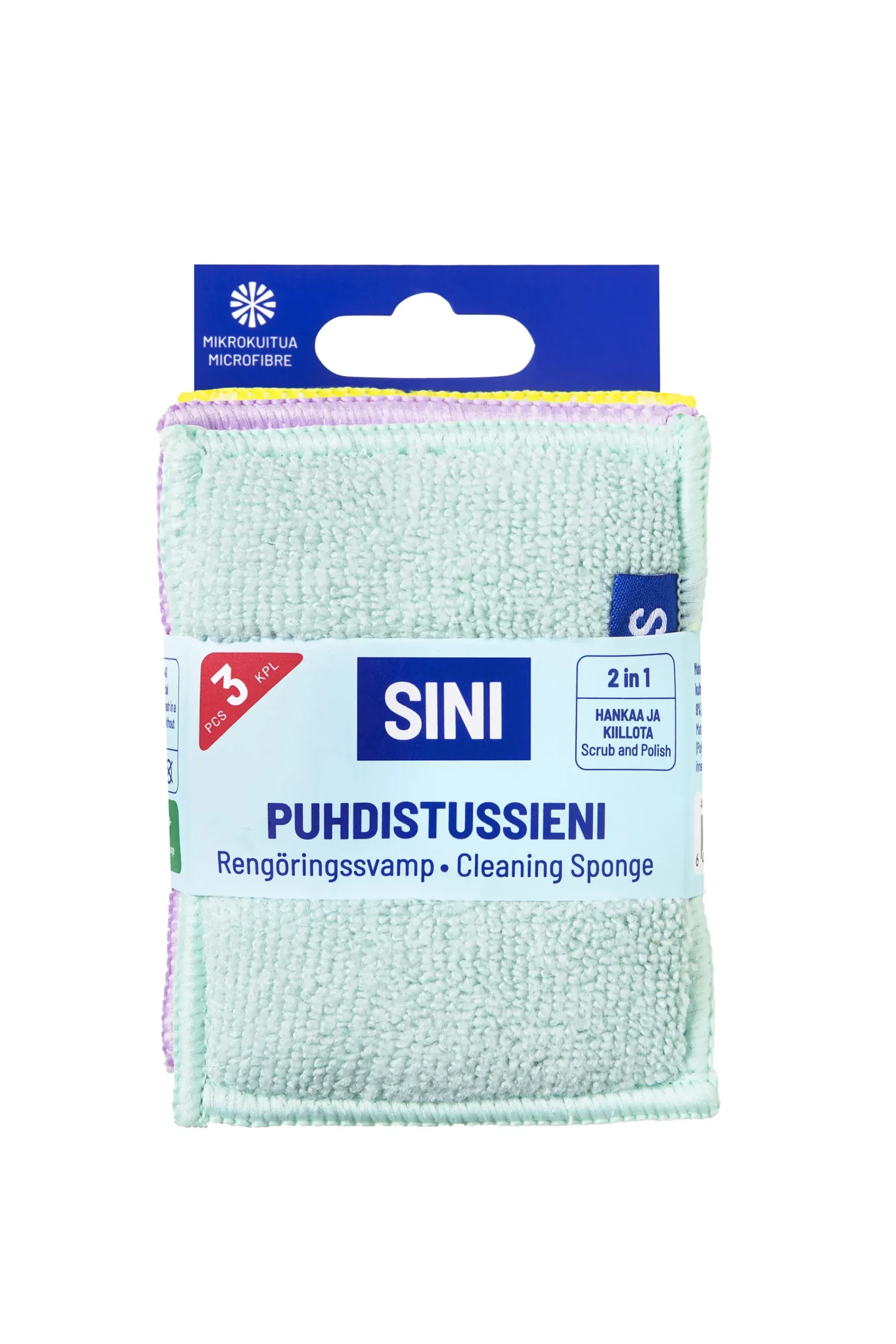 Rengjøringssvamp 3stk-Sini Online