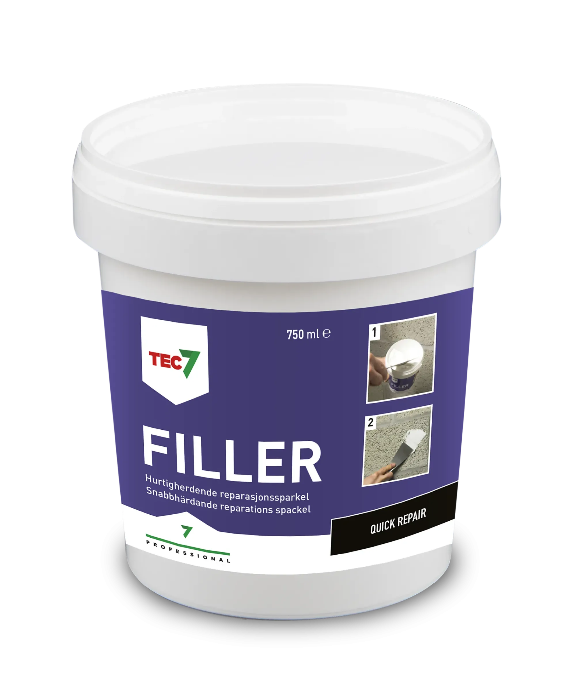 Reparasjonssparkel 750ml-Tec7 Hot