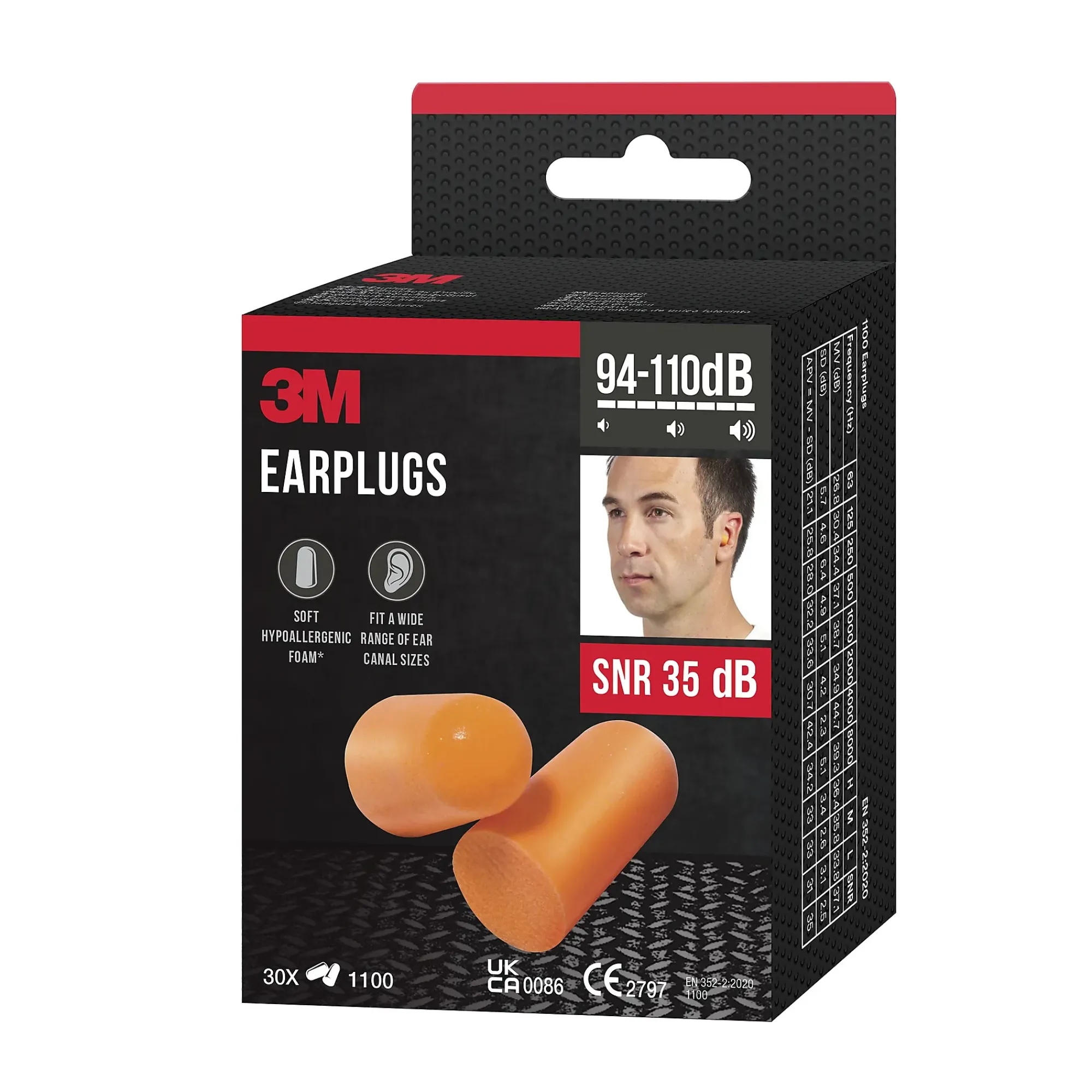 Ørepropper økonomi 30par-3m Clearance