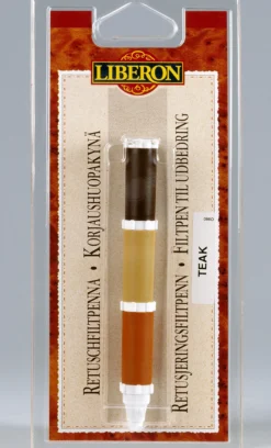 RETUSJERINGSPENN 1 X 3 MULTI LYS MEDIUM MØRK MAHOGNY-Liberon New