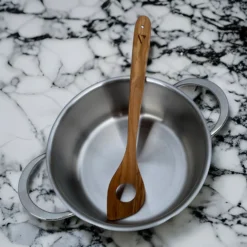 Røreskje med hull oliven 30cm-Varde Sale
