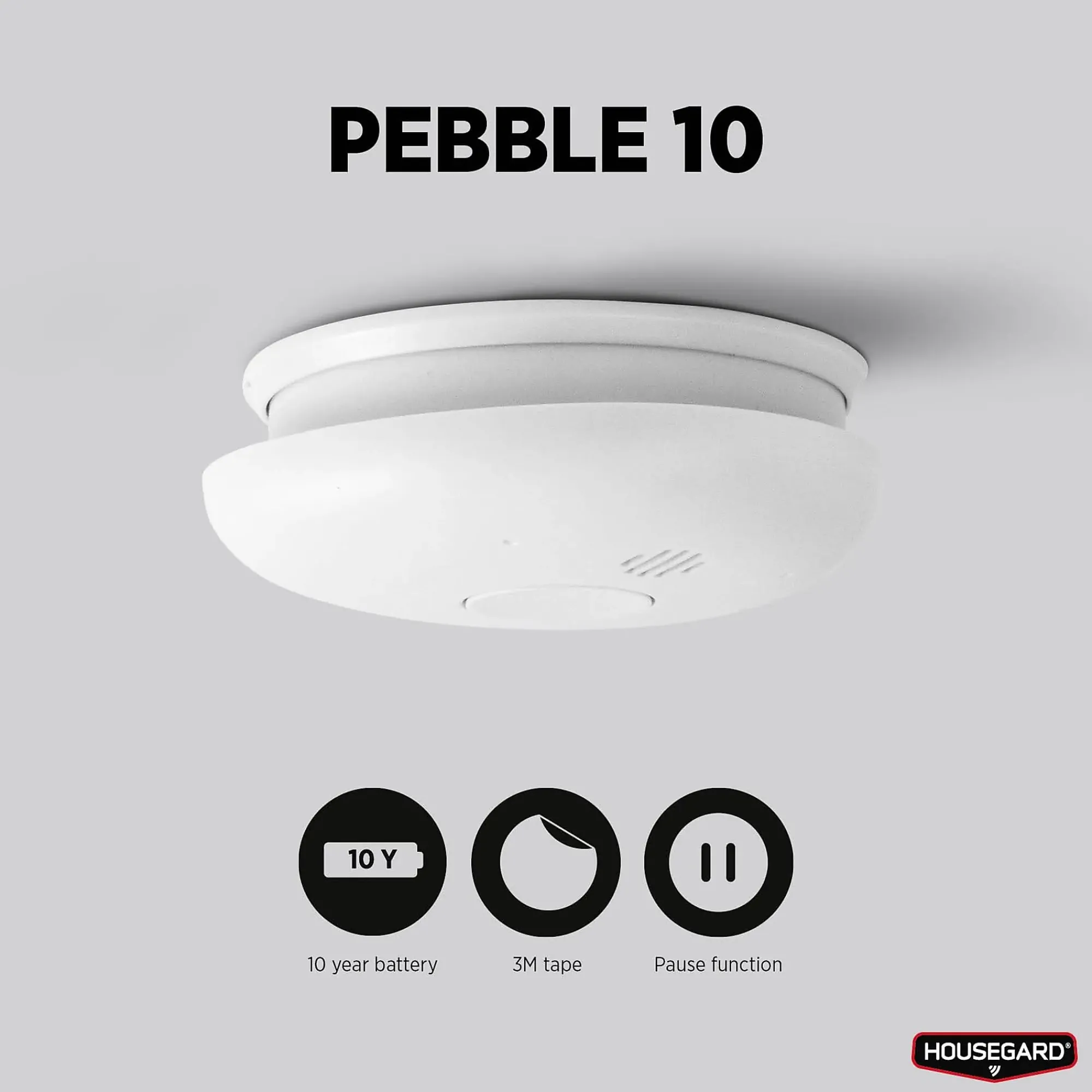 Røykvarsler Pebble 10år-Housegard Discount