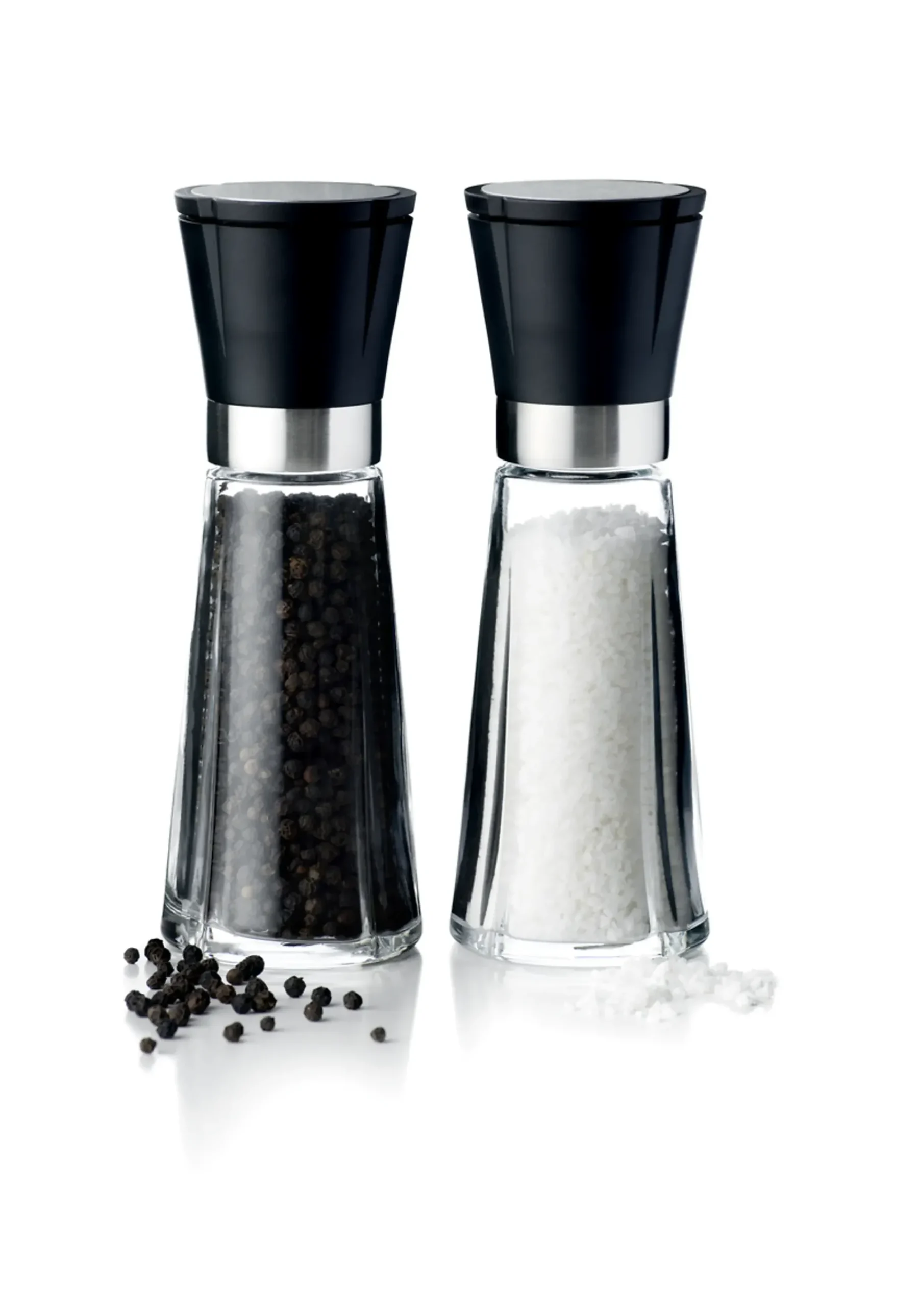 SALT-/PEPPERKVERNSETT H20 SORT/STÅL GRAND CRU-Rosendahl Sale