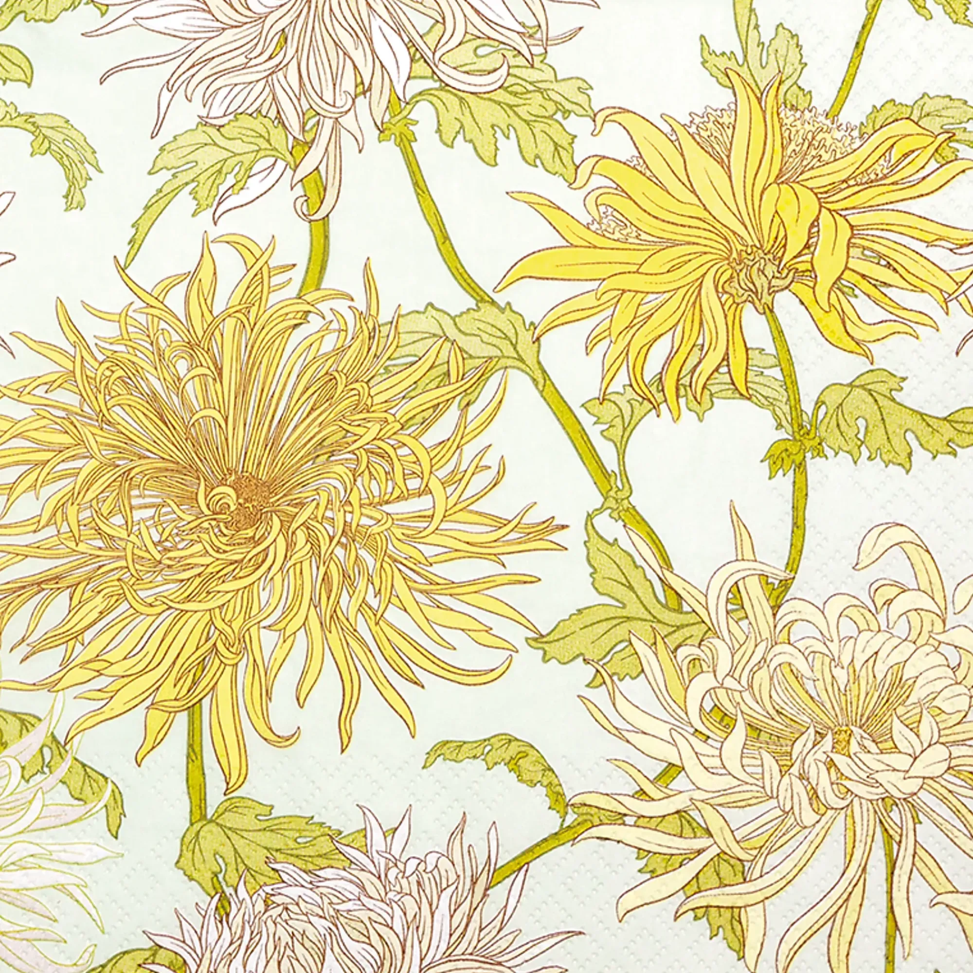 Servietter 33x33cm Chrysanthemum-Daybyday New
