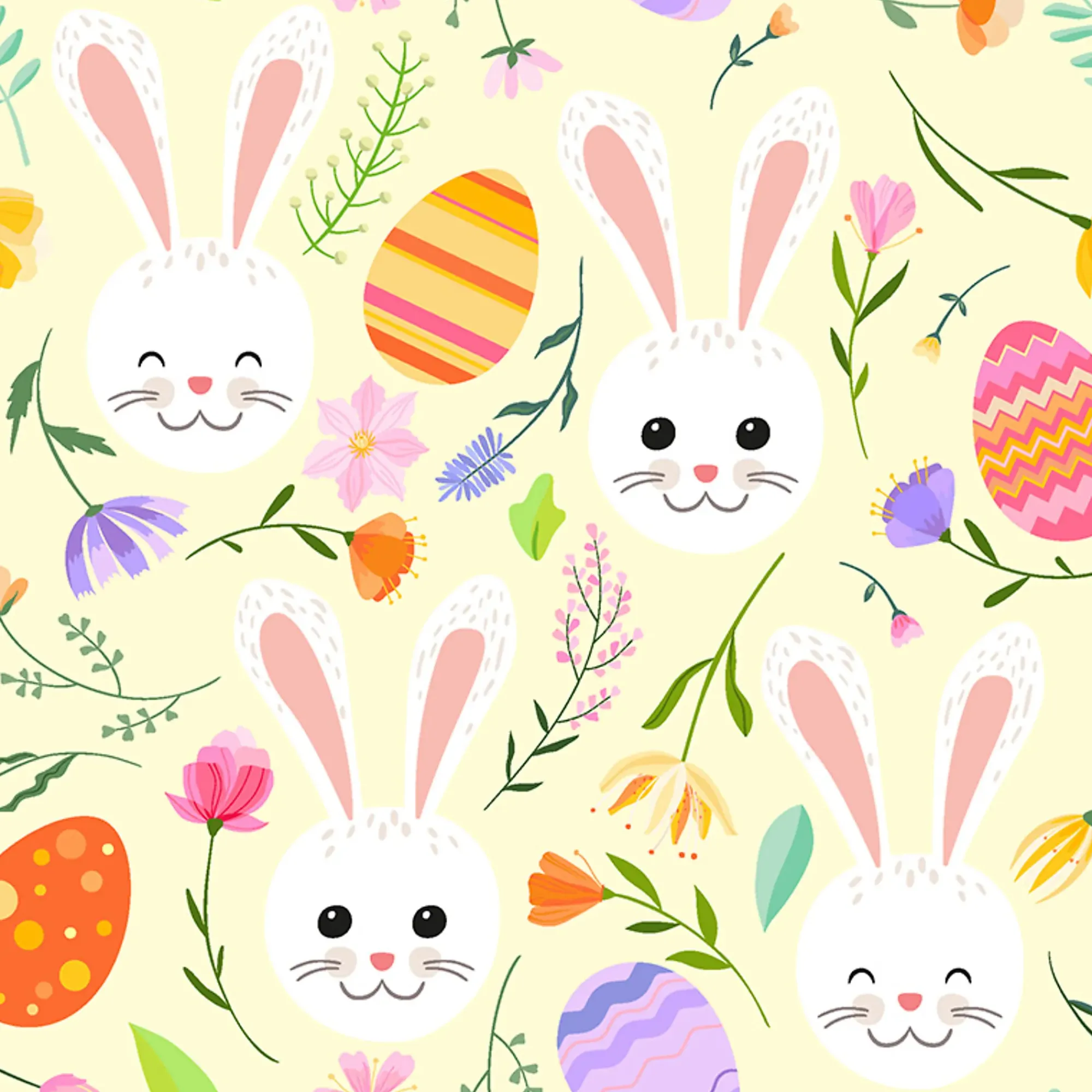 Servietter 33x33cm Cute Bunnies yellow-Daybyday Hot