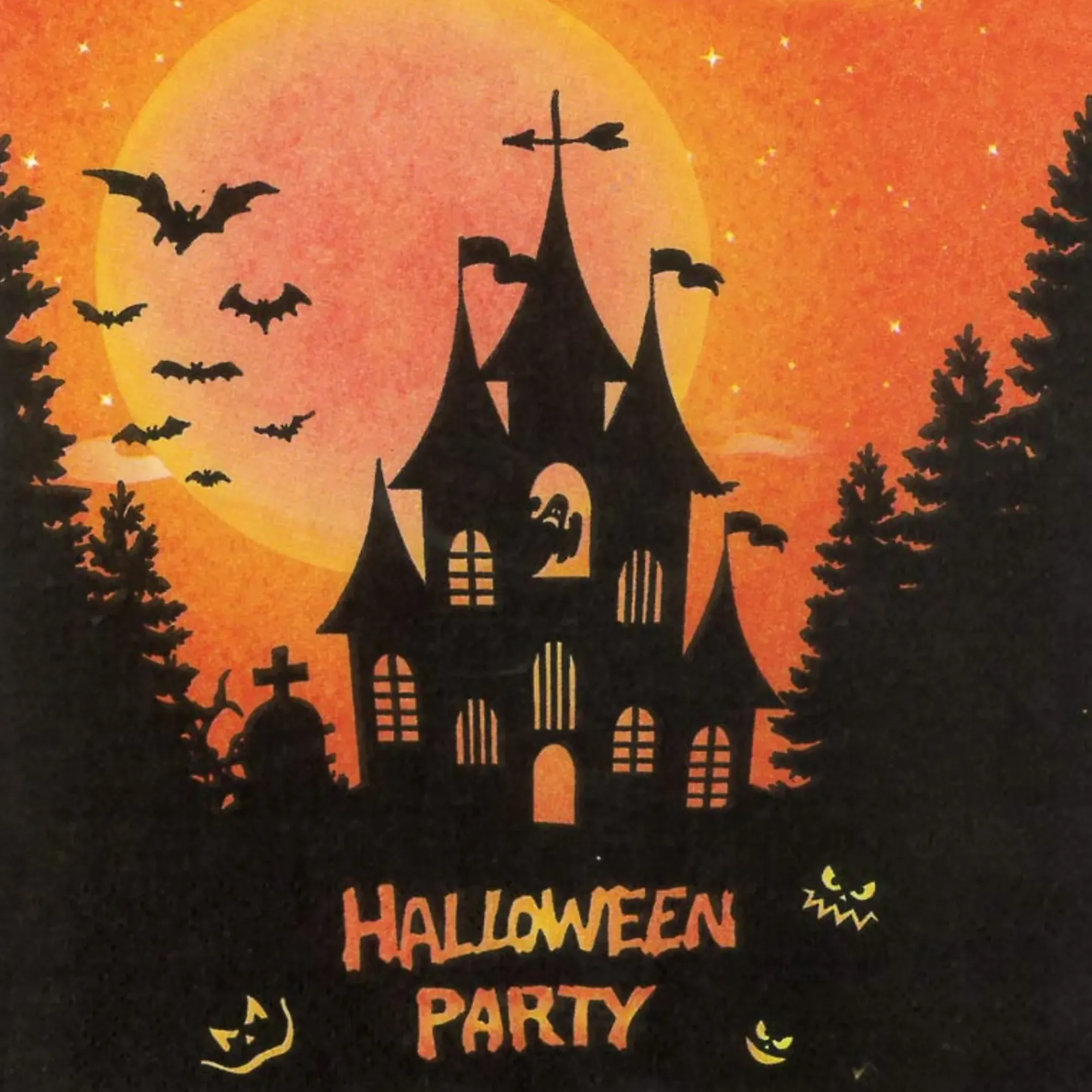 Servietter 33x33cm Halloween Party- Discount