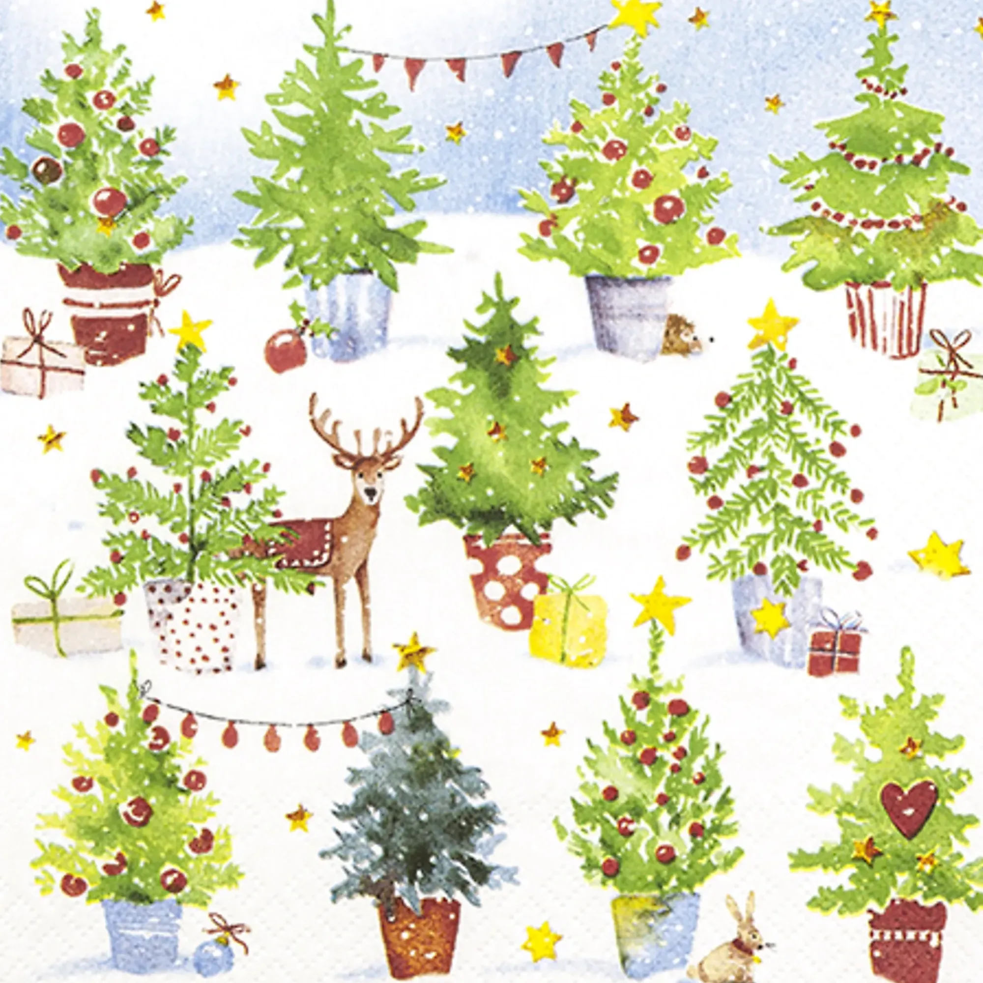 Servietter 33x33cm Hiding Rudy- Online