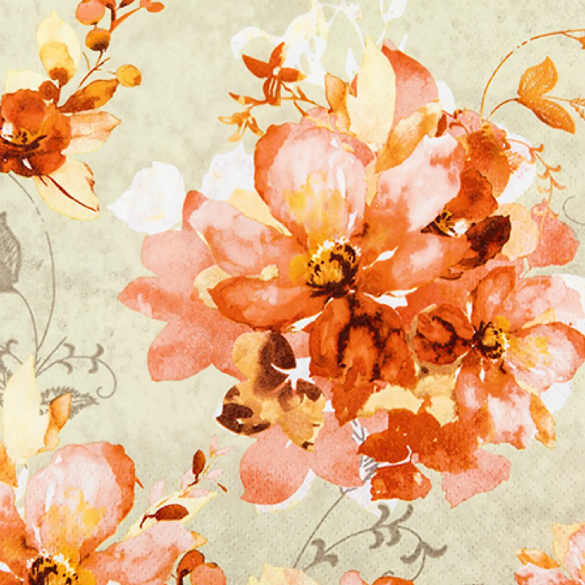 Servietter 33x33cm Ofelia orange-