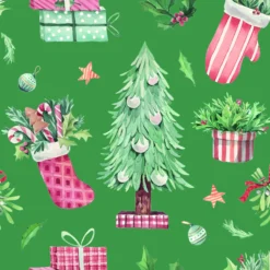 Servietter 33x33cm 20pk Christmas Collage green-Daybyday Online