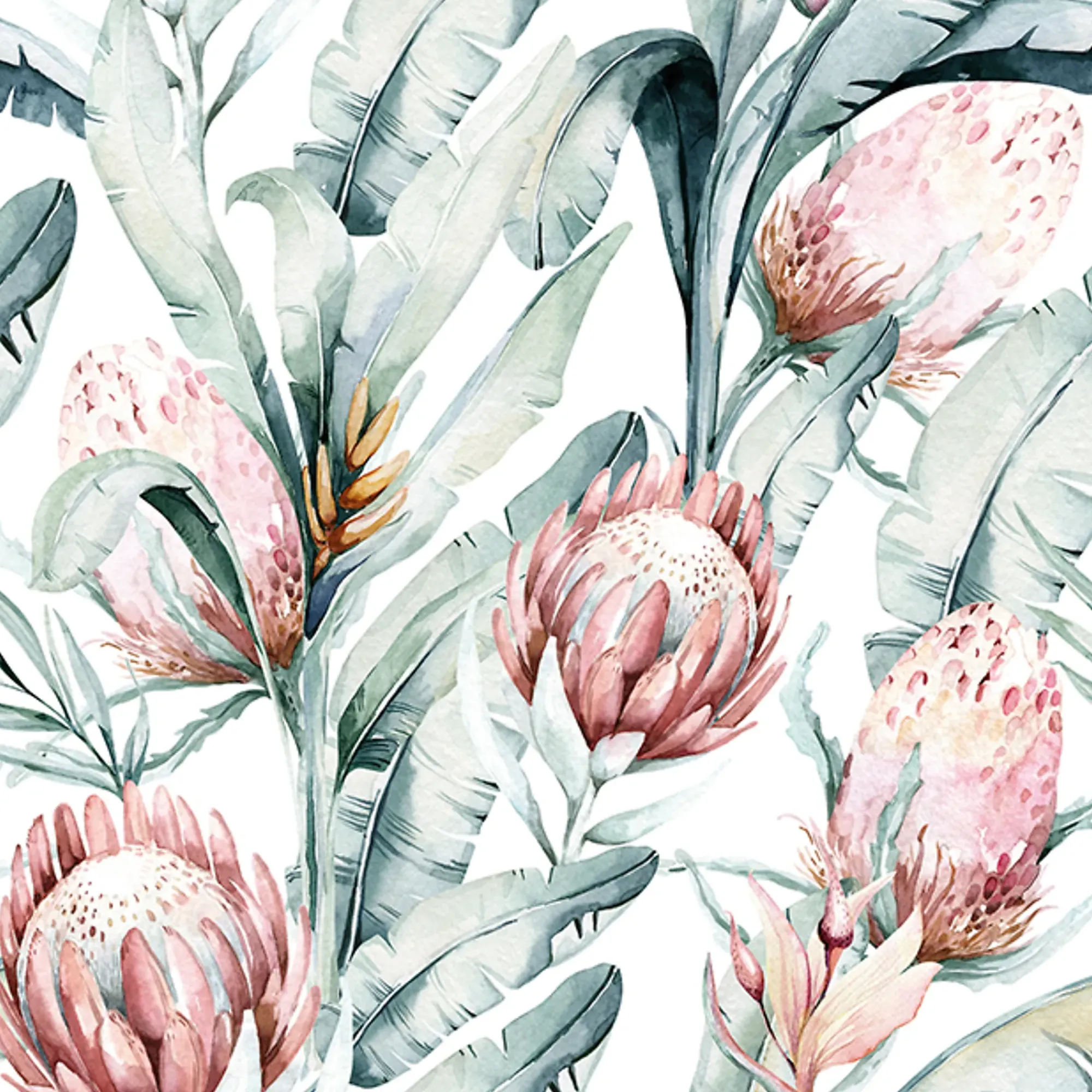Servietter 33x33cm Protea white-Daybyday Discount