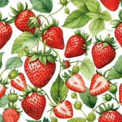 Servietter 33x33cm Red Strawberries-Daybyday Discount