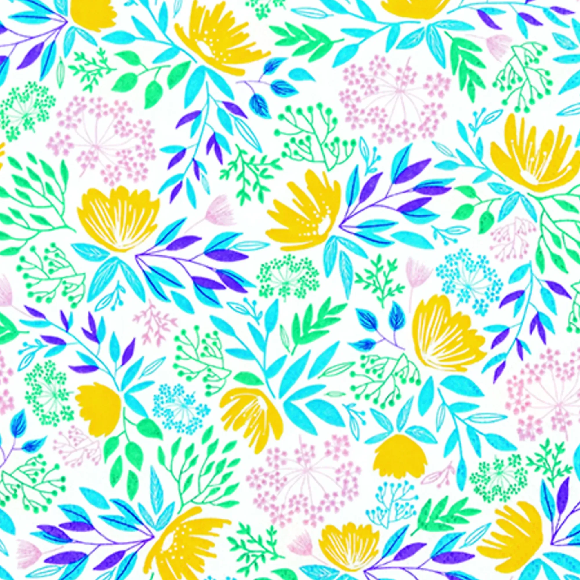 Servietter 33x33cm Rikt blomstermønster-Coleman Clearance