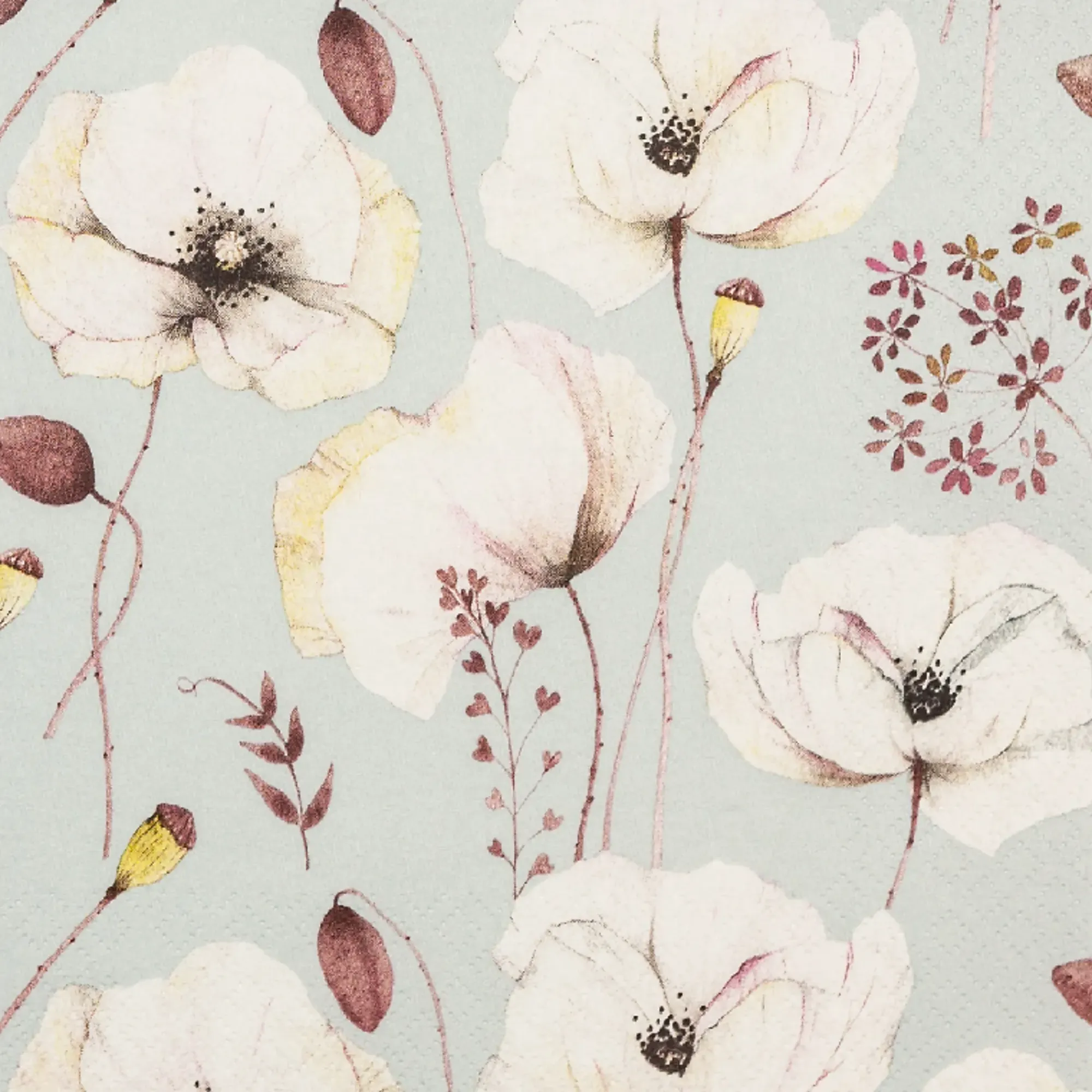 Servietter 33x33cm Valmuer-Home fashion Discount