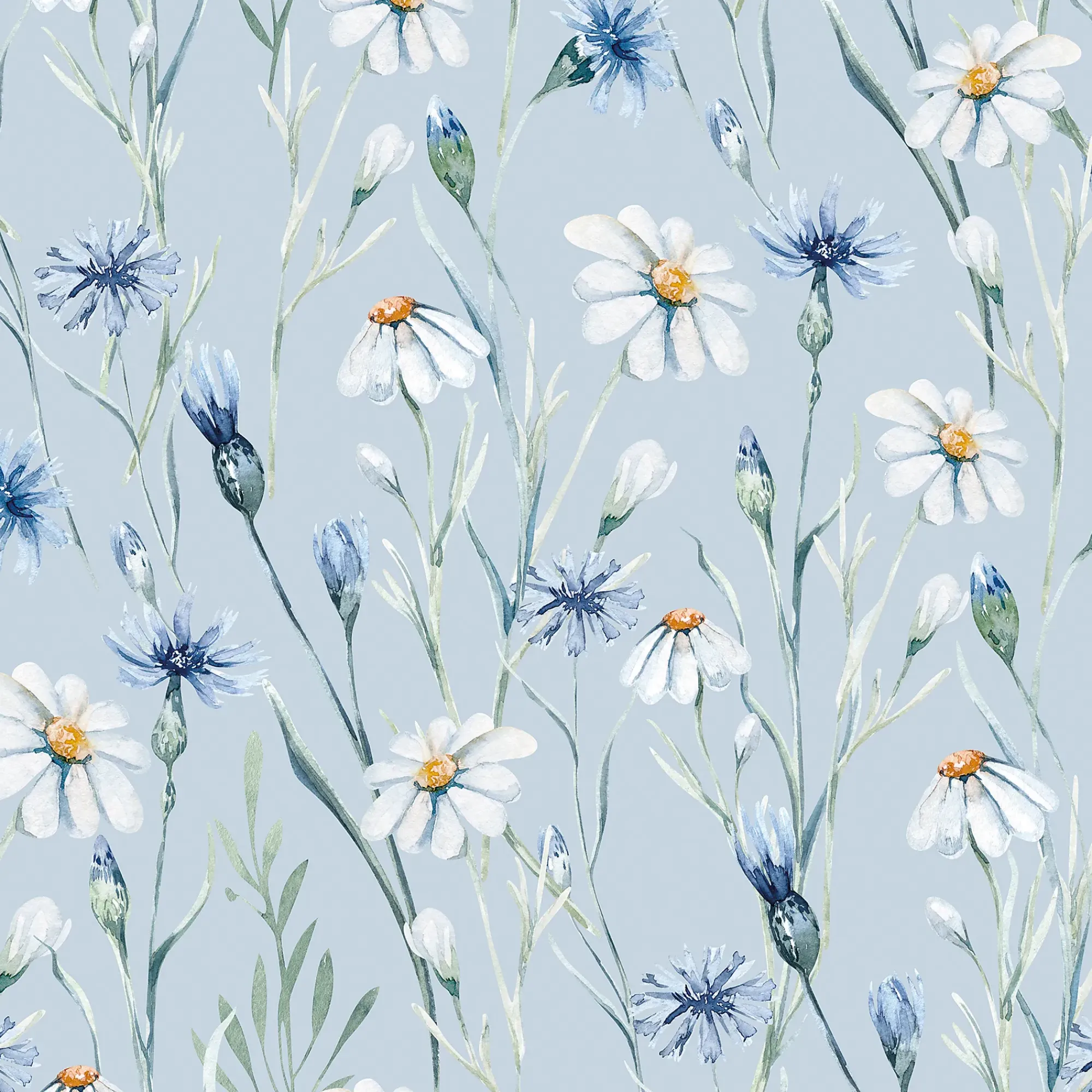 Servietter 33x33cm Wildflowers blue-Daybyday Online