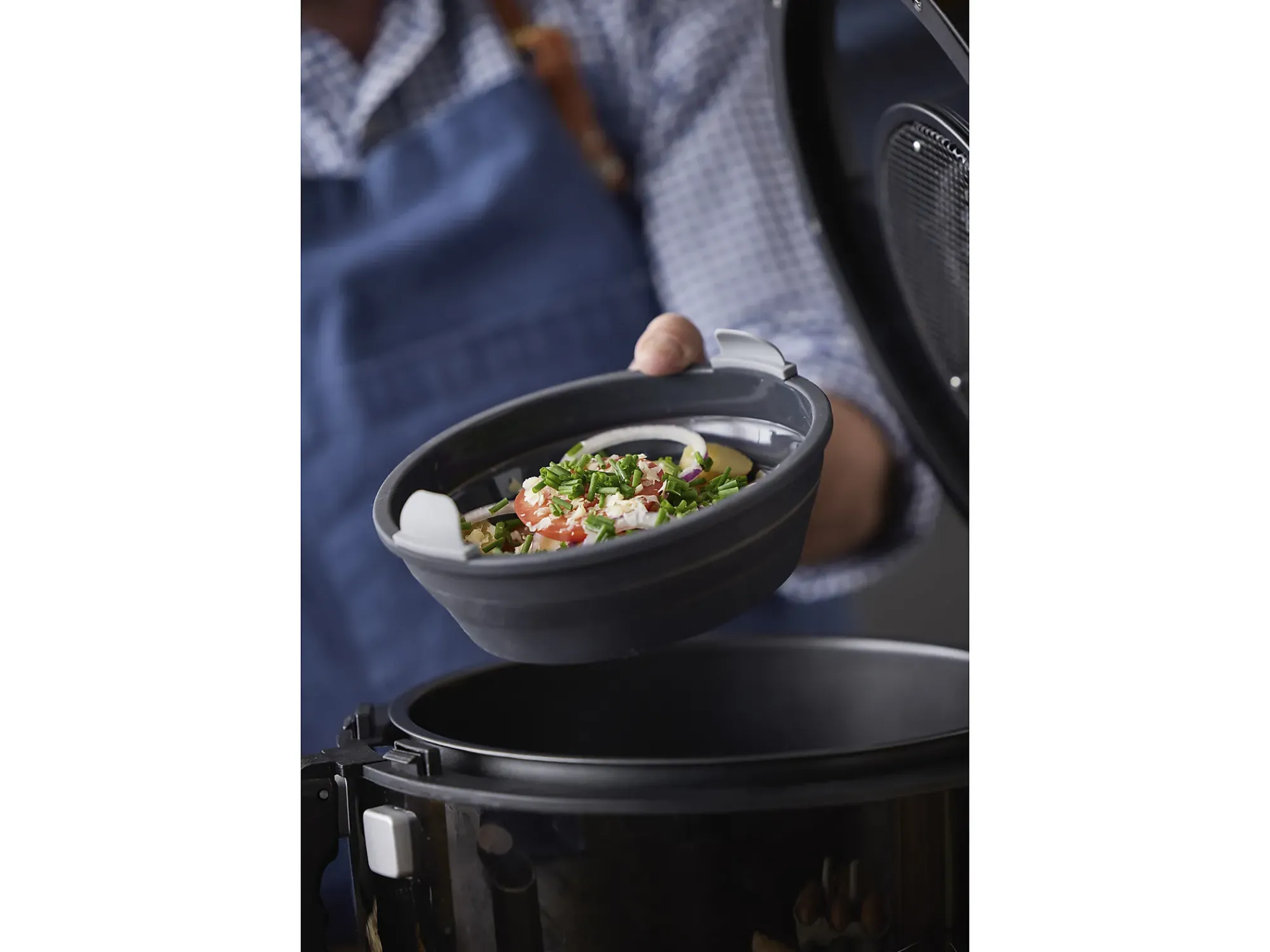 Silikonform til Airfryer rund 19x8cm-Holm Discount