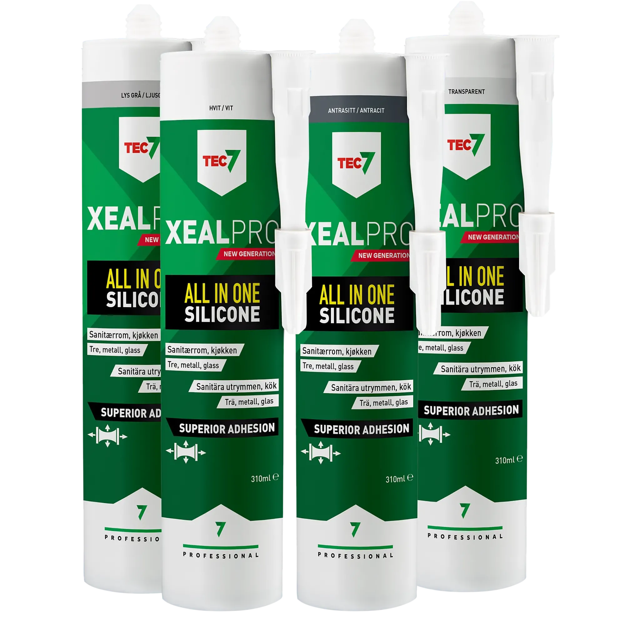 Silikonfugemasse XEALPRO 310 ml-Tec7 New