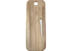 Skjærebrett I Akasie Med Kniv 58X17Cm-Øyo