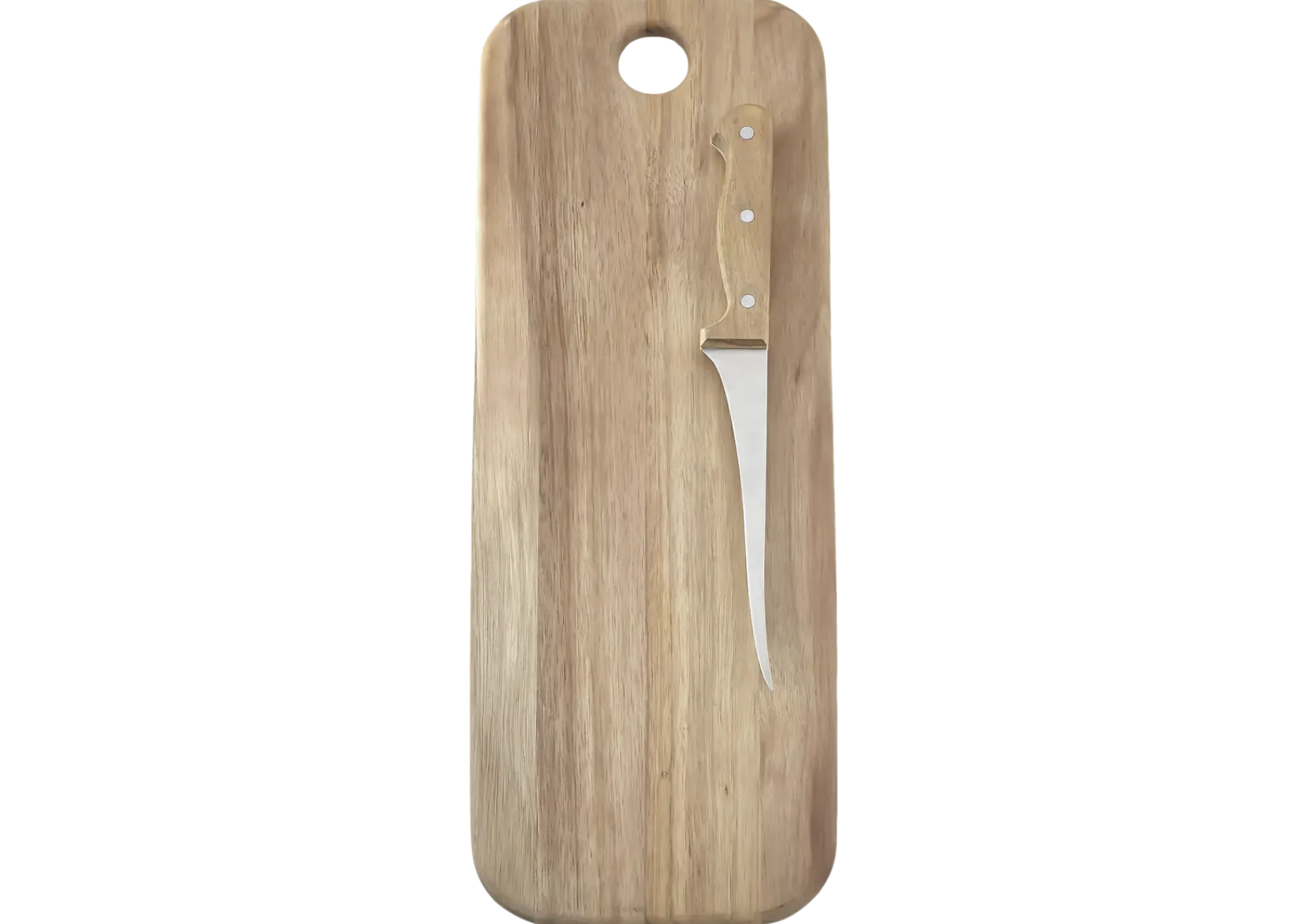 Skjærebrett I Akasie Med Kniv 58X17Cm-Øyo