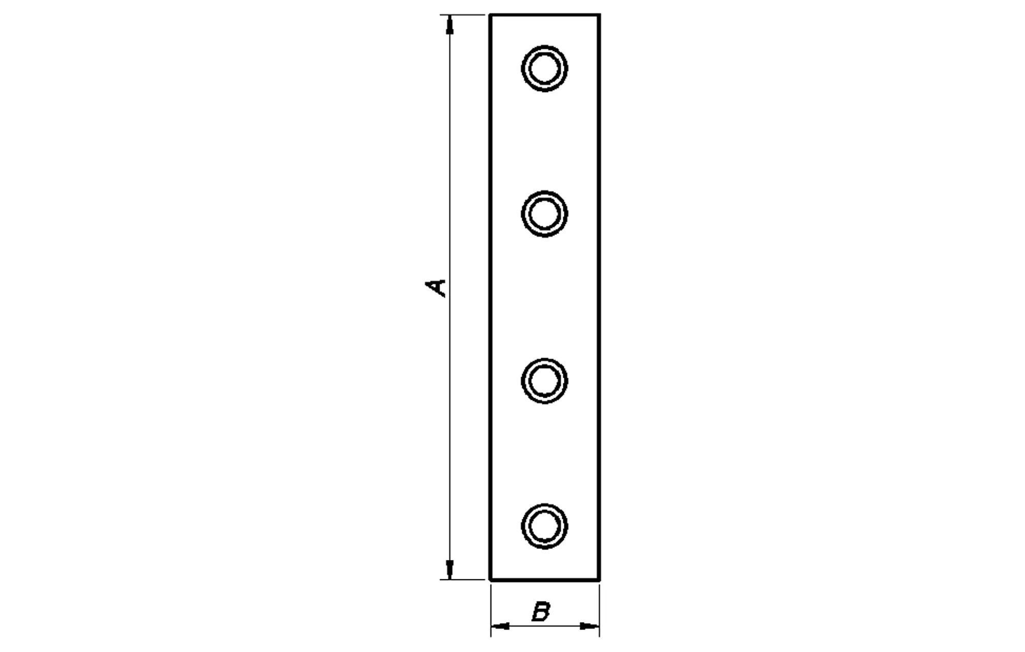 SKJØTEJERN 6212 EZ 105X20X2MM 2STK-Pn Beslag Hot