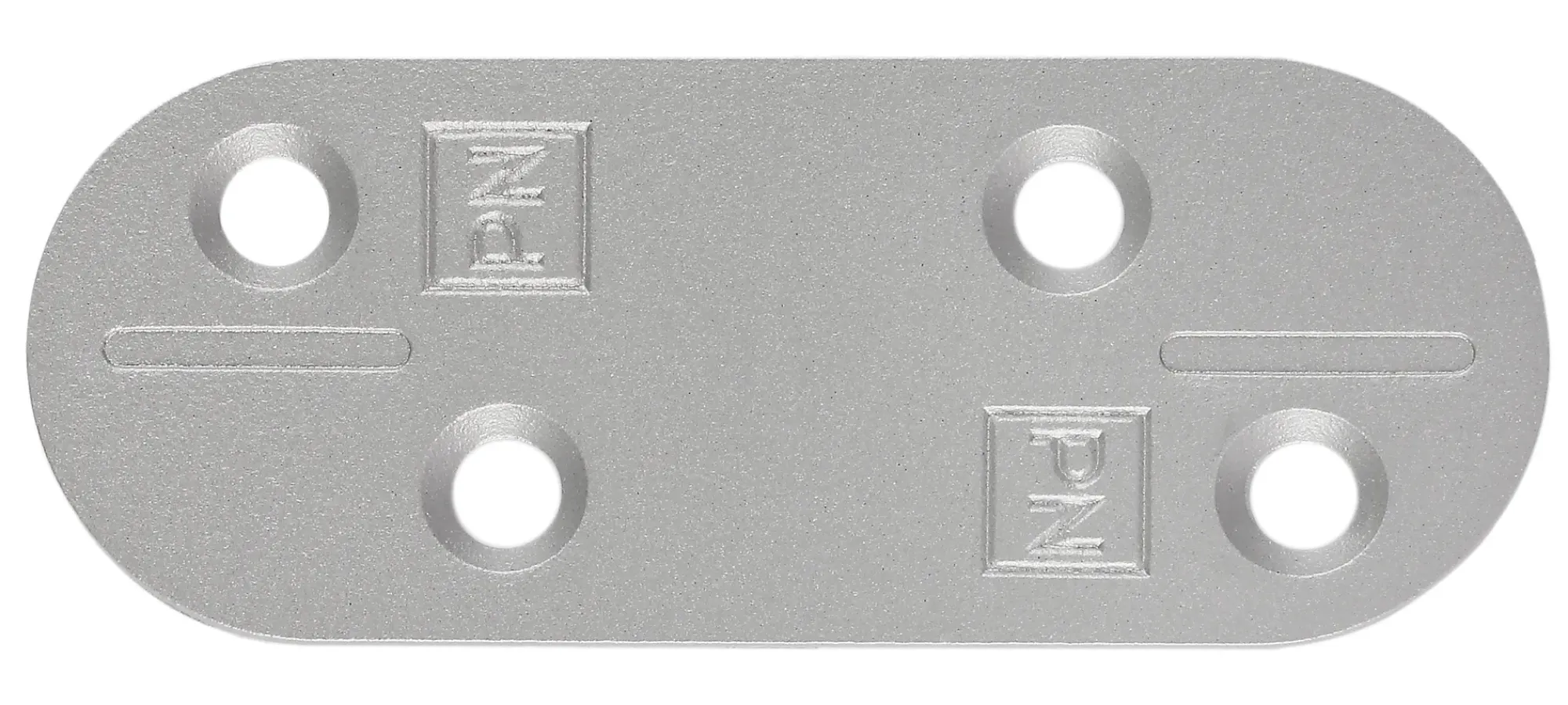 SKJØTEJERN 98X38MM FINSTRUKTUR GRÅ MED RUSTFRI A4 SKRUER-Pn Beslag Clearance